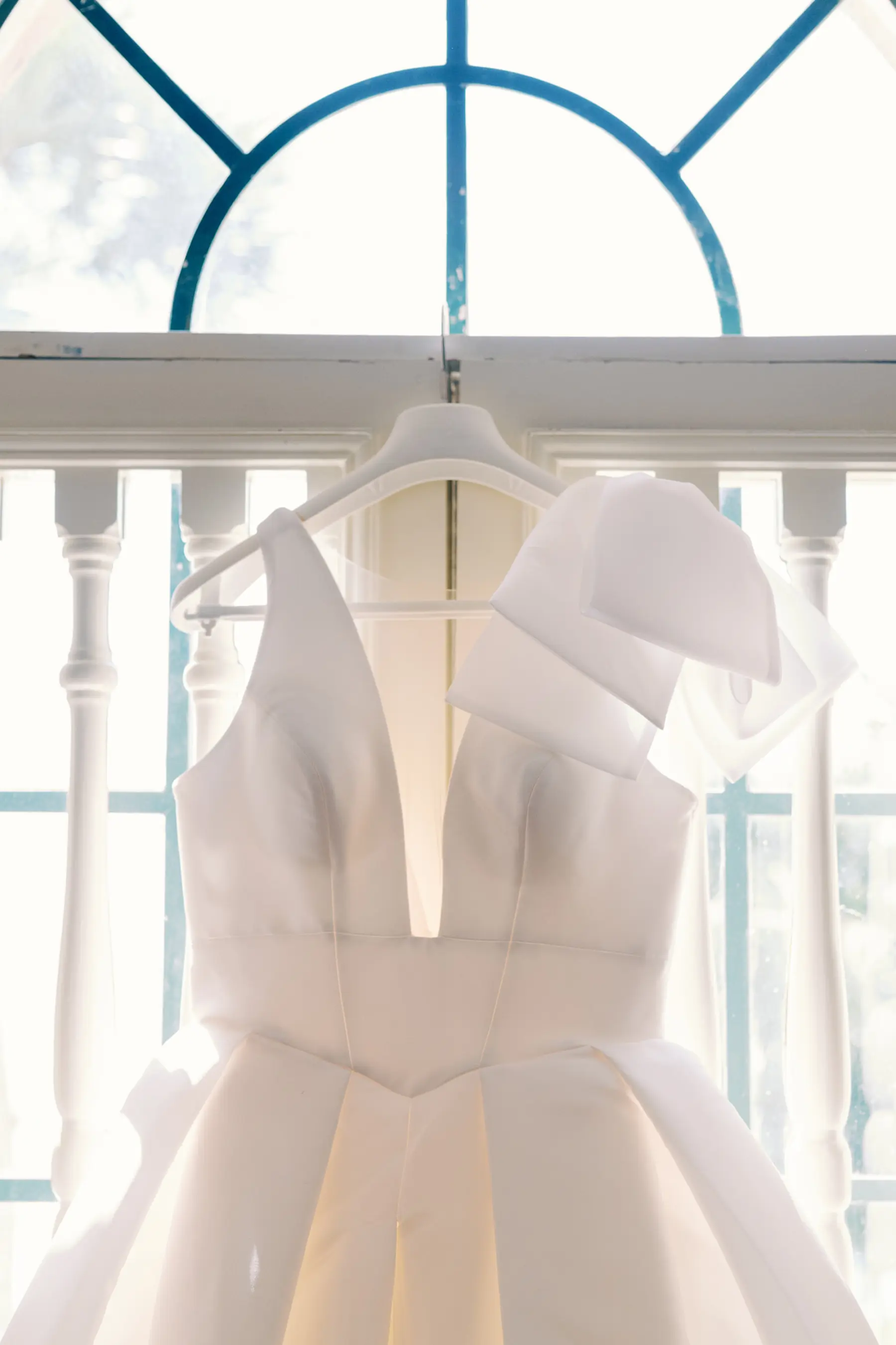 White A Line Shoulder Bow Vera Wang Wedding Dress Inspiration
