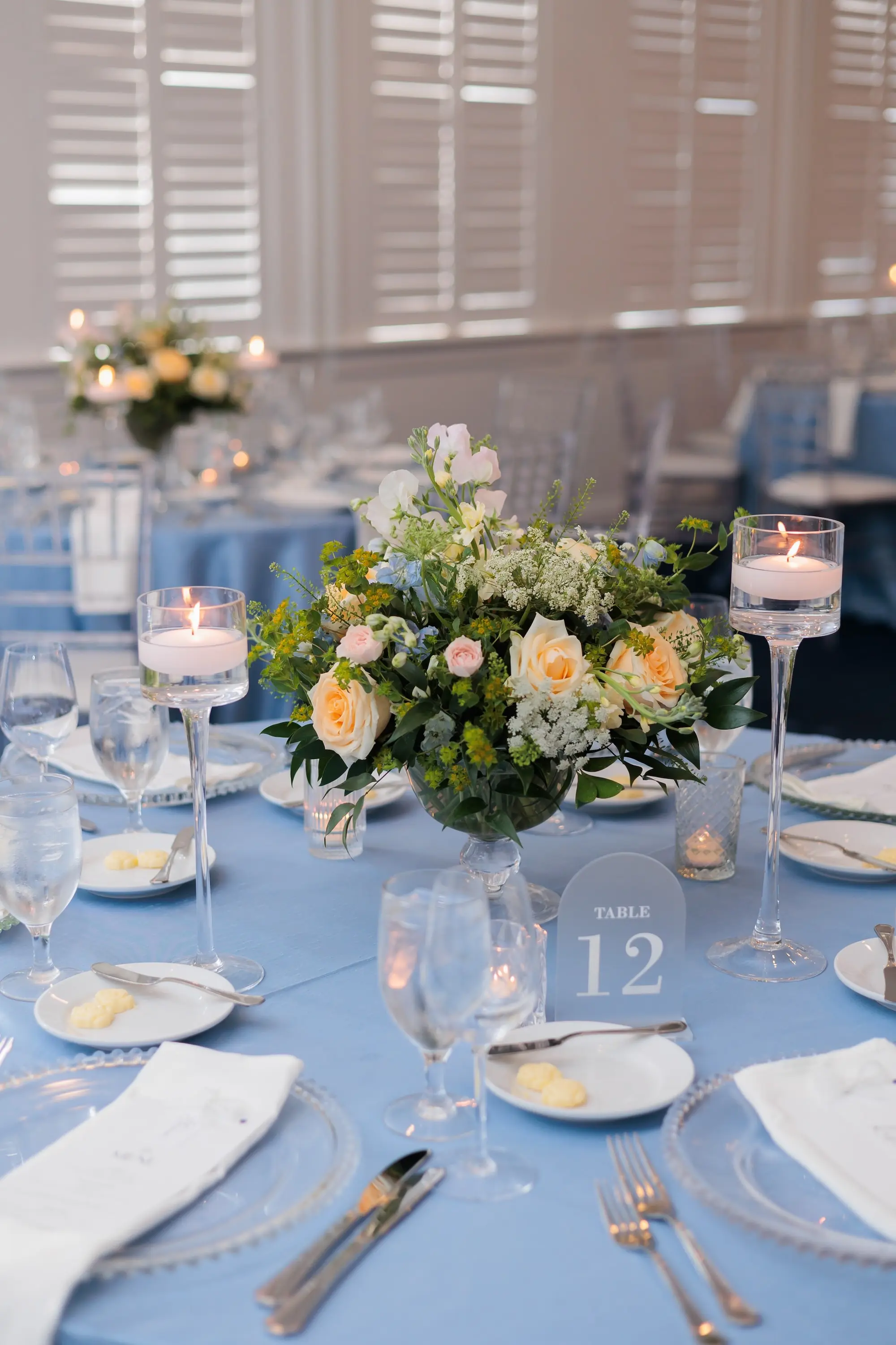 Romantic Blue And Yellow Wedding | Tampa Yacht Club