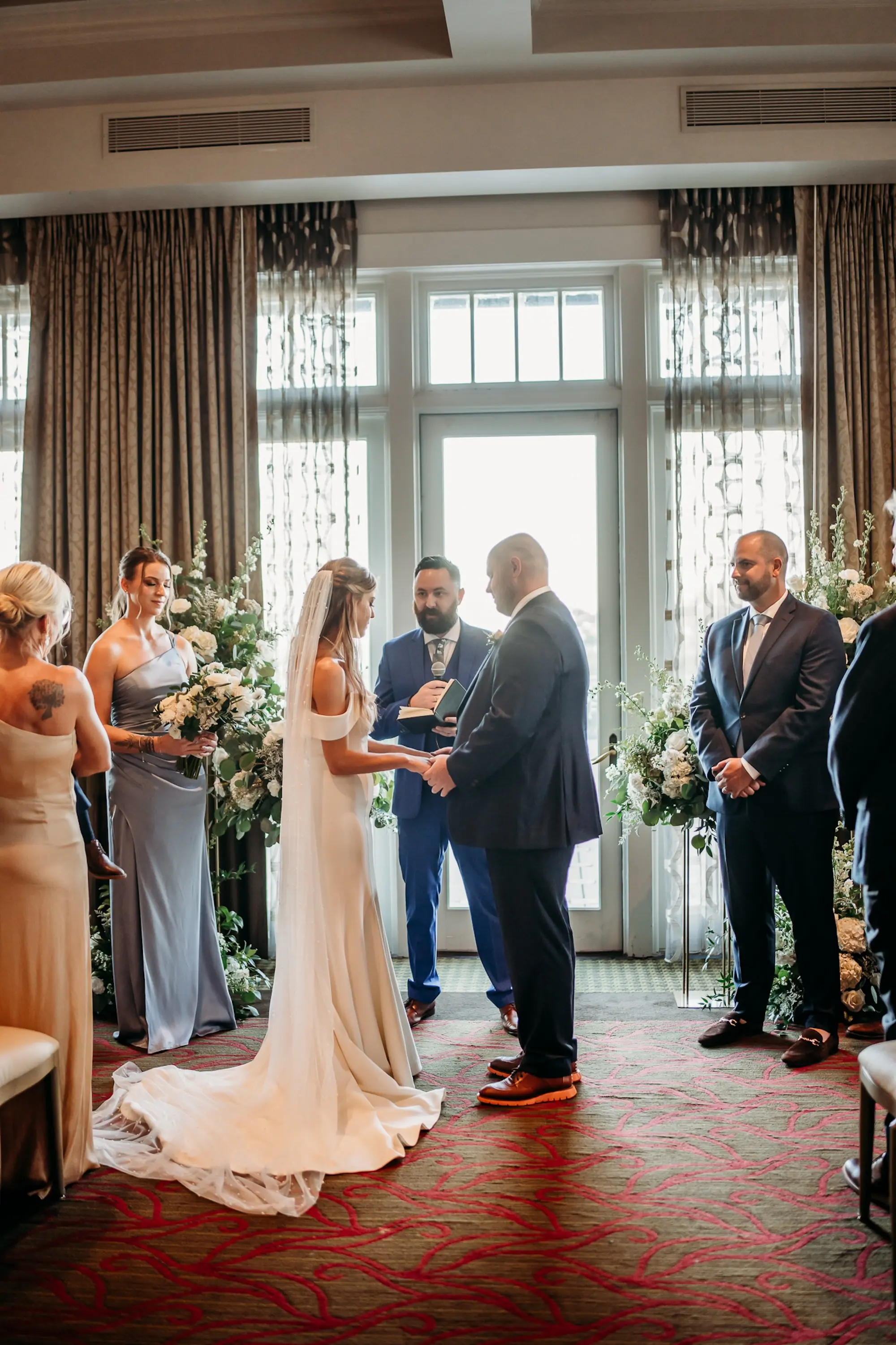 Bride and Groom Wedding Ceremony Vow Exchange