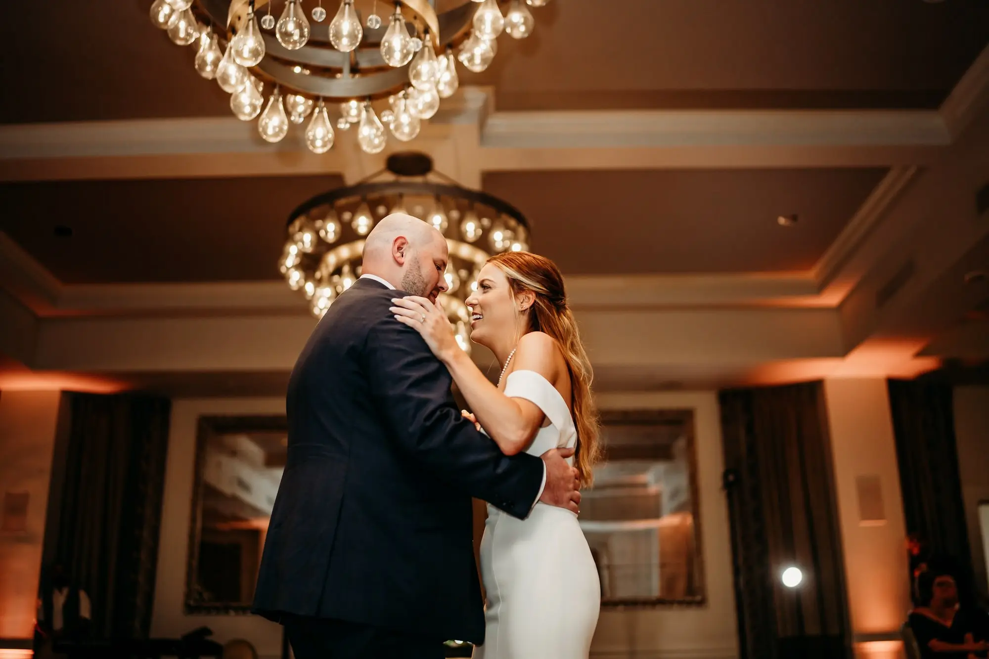Bride and Groom First Dance Wedding Portrait | Tampa Bay DJ Company | St Pete Sabrina Autumn Photography