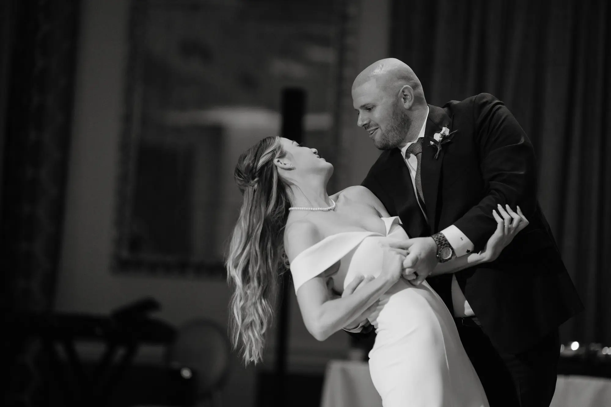 Bride and Groom First Dance Wedding Portrait | Tampa Bay DJ Company | St. Pete Photographer Sabrina Autumn Photography