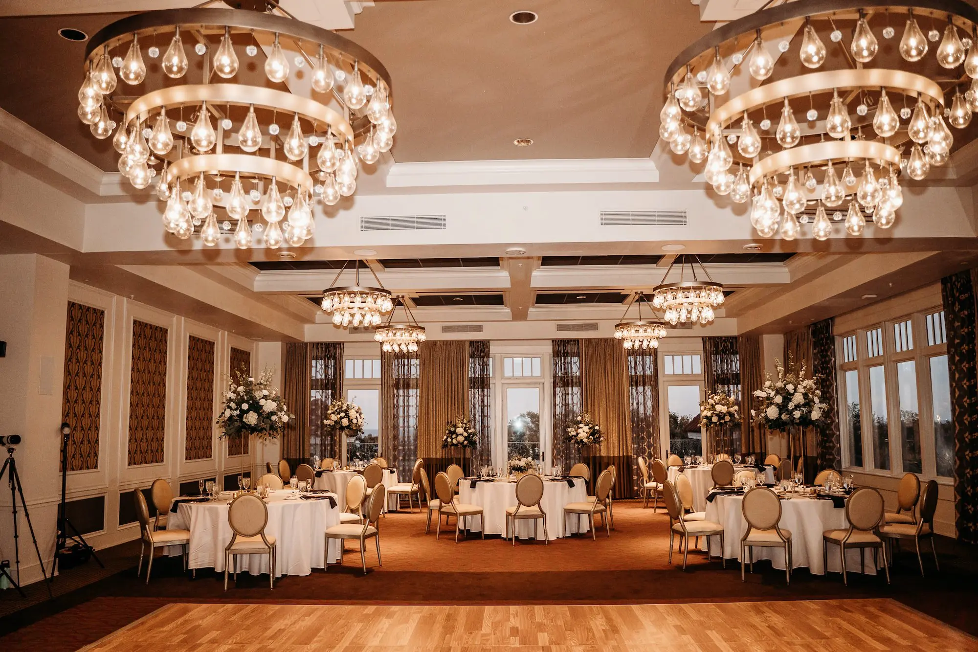 Elegant Dusty Blue Grand Ballroom Wedding Reception Inspiration | St Pete Event Venue The Birchwood