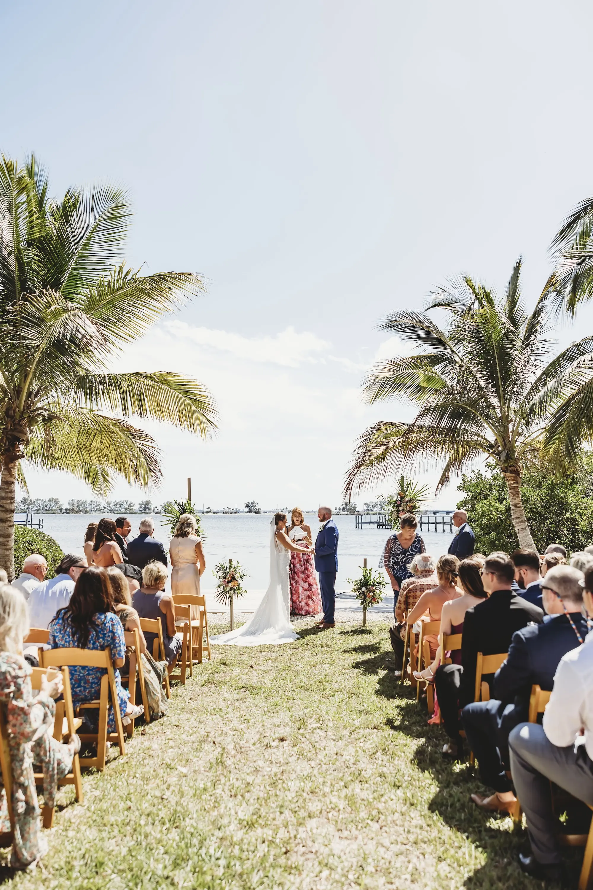 Romantic Waterfront Boho Spring Wedding Ceremony Decor Inspiration | Tampa Bay Event Venue Jubilee Estate