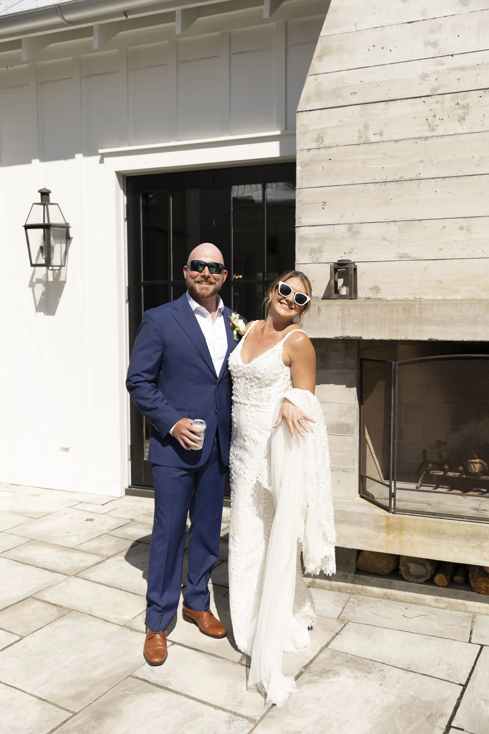 Bride and Groom Just Married Wedding Portrait
