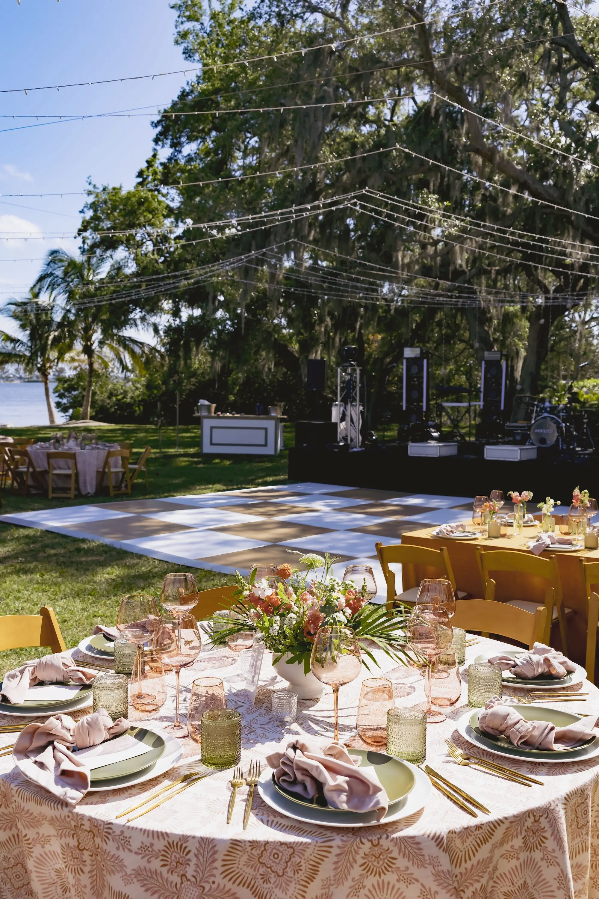 Romantic Boho Outdoor Pink Spring Wedding Reception Tablescape Decor Ideas