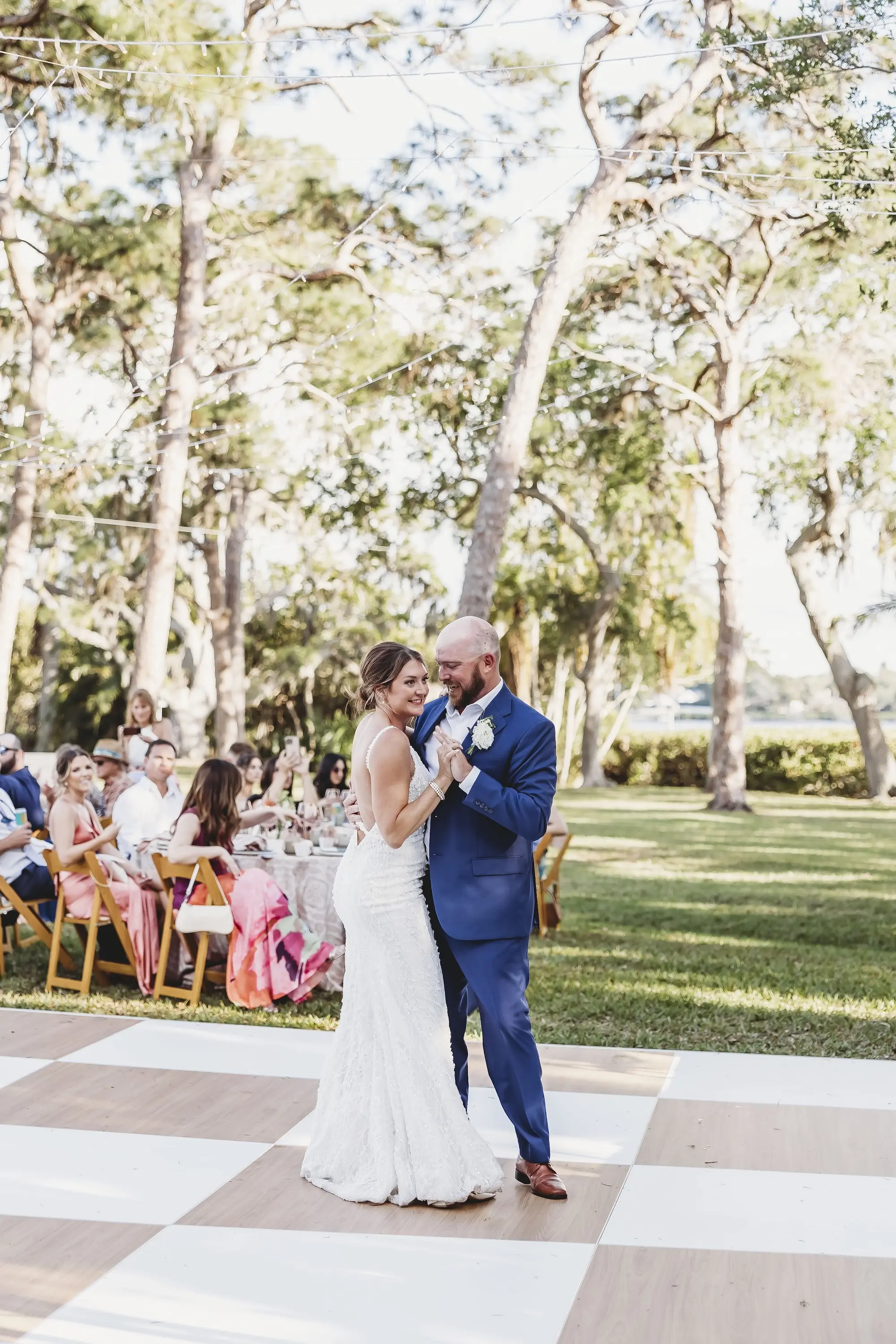 Bride and Groom First Dance Wedding Portrait