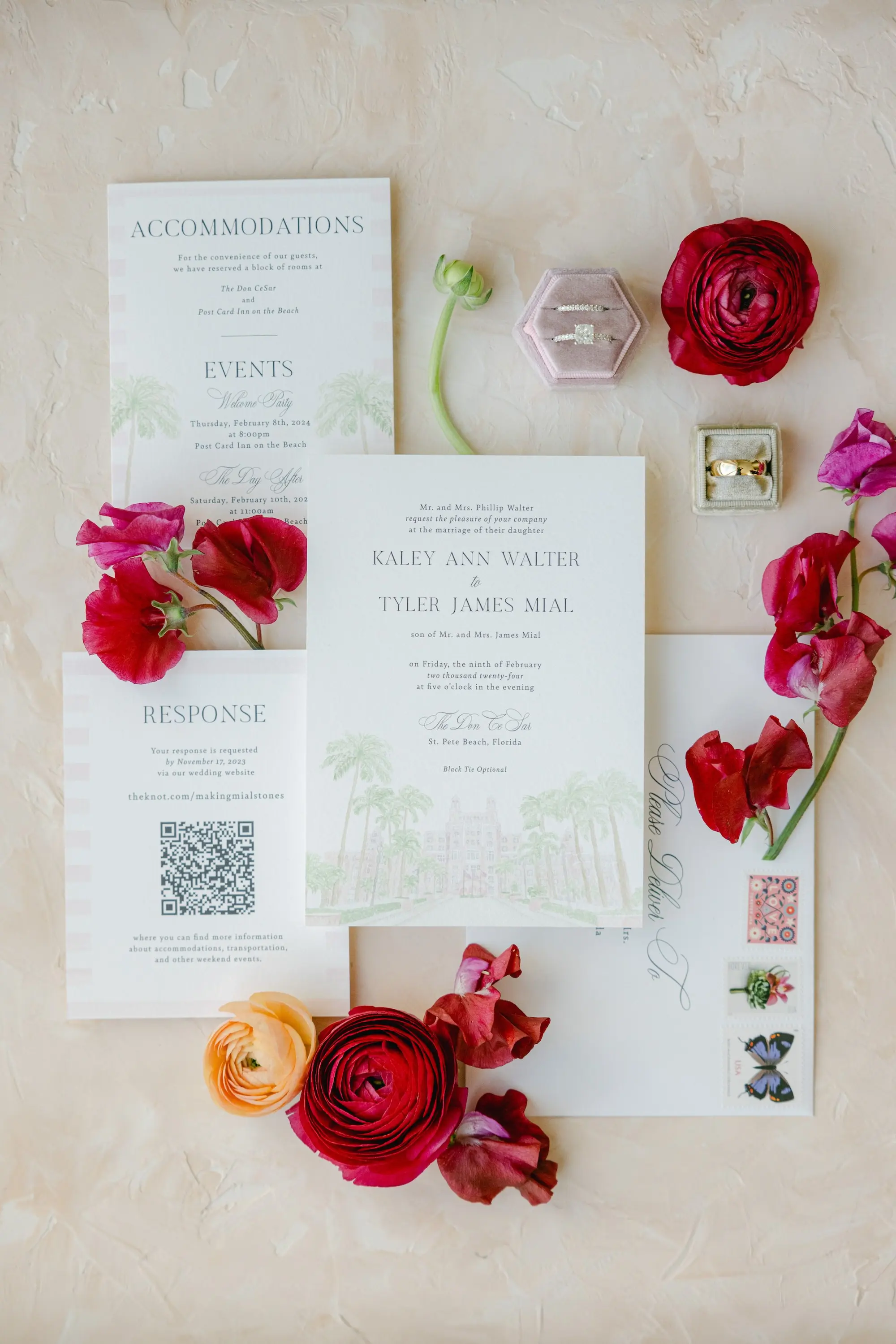 Old Florida St Pete Beach Don CeSar Wedding Invitation Suite Inspiration | Tampa Bay Planner MDP Events
