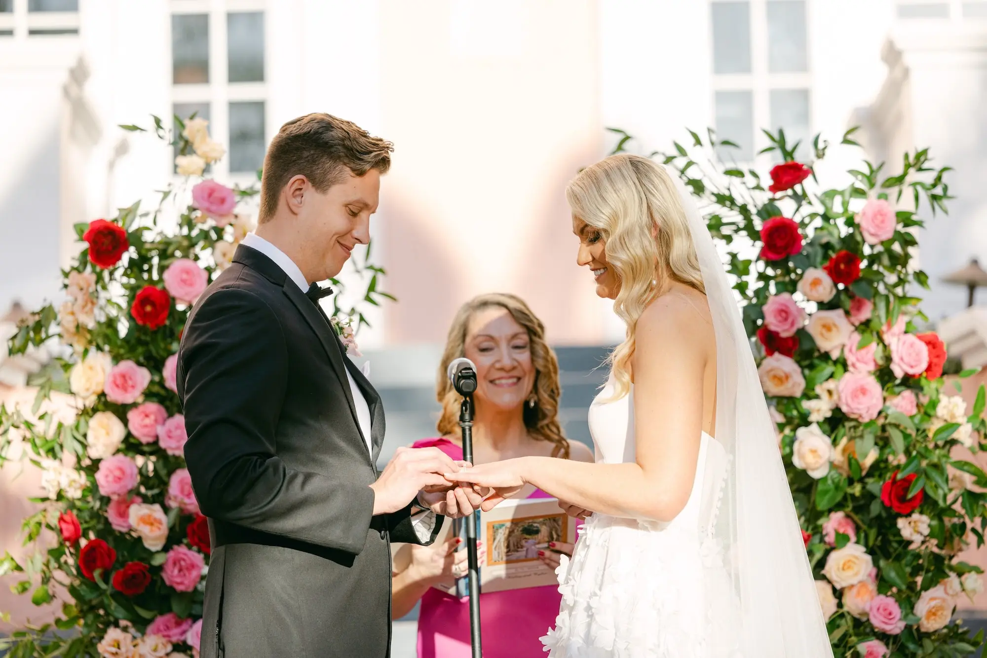 Bride and Groom Wedding Ceremony Vow Exchange Wedding