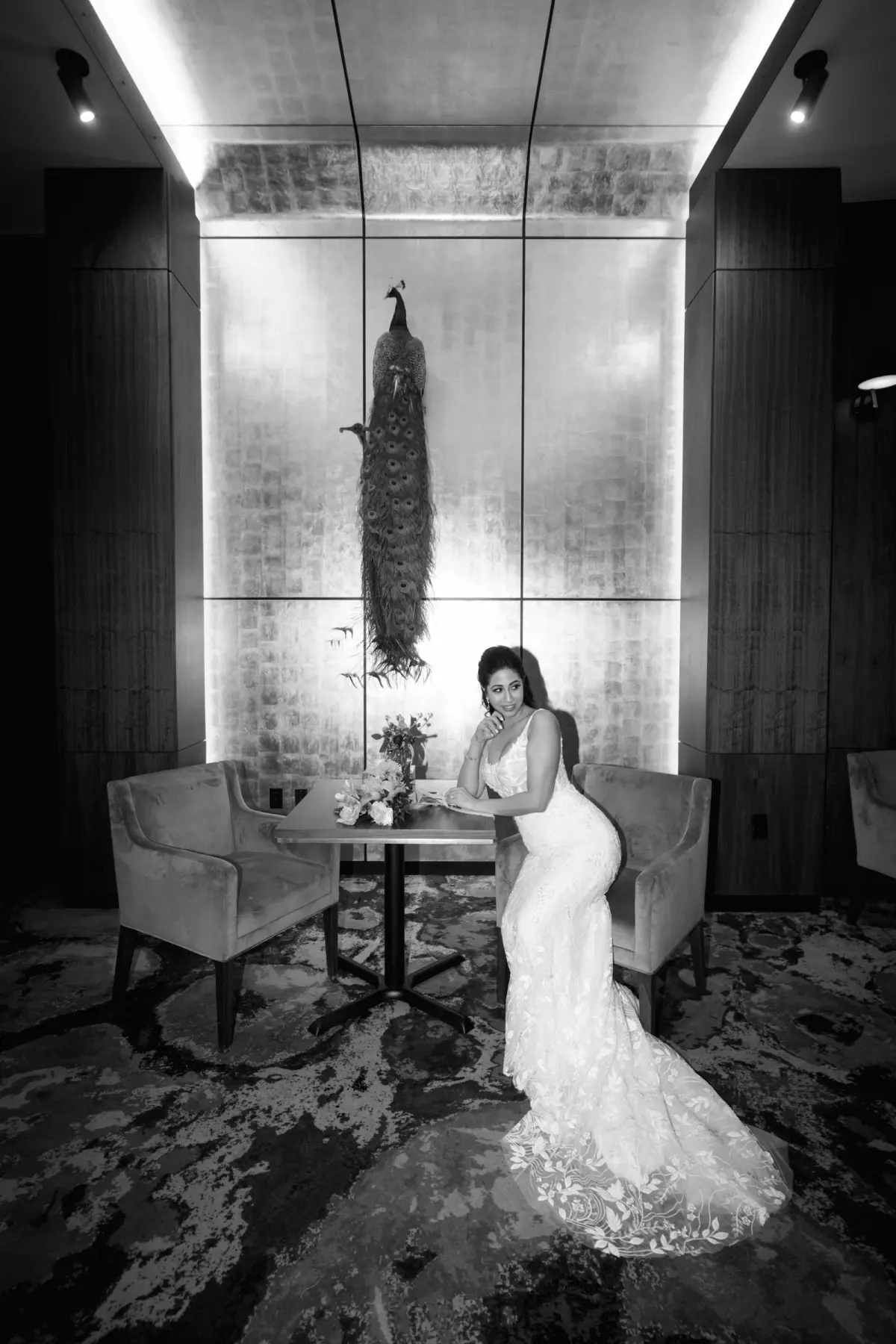 17Pink and Green Spring Wedding Inspiration Hotel Haya - “Best Of” 2025: Wedding Portraits Bride Wedding Portrait | Zavana Couture Wedding Dress Ideas | Tampa Venue Hotel Haya | Tampa Photographer Dewitt for Love Photography