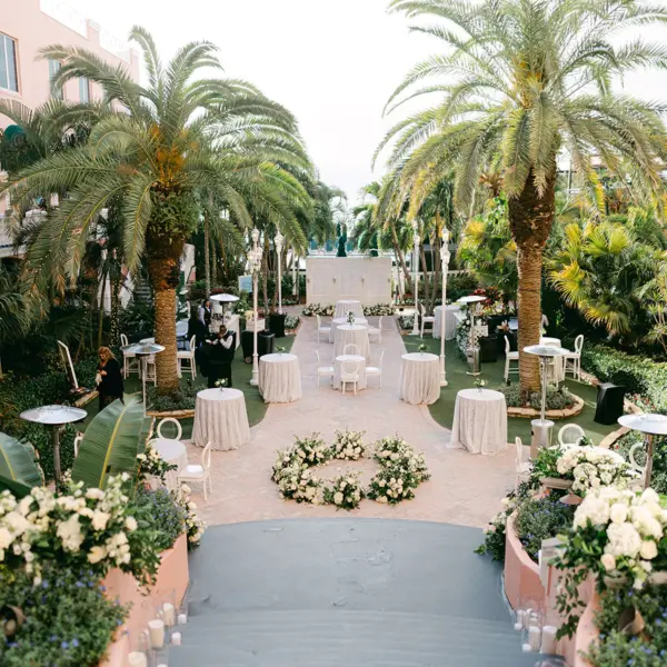 32Luxurious Ivory and Gold Wedding Decor St. Pete Wedding Venue Don CeSar - Luxurious, Ivory and Gold St. Pete Beach Wedding | The Don CeSar Luxurious Ivory and Gold Wedding Ceremony Cocktail Hour Decor Inspiration | St Pete Event Venue The Don CeSar