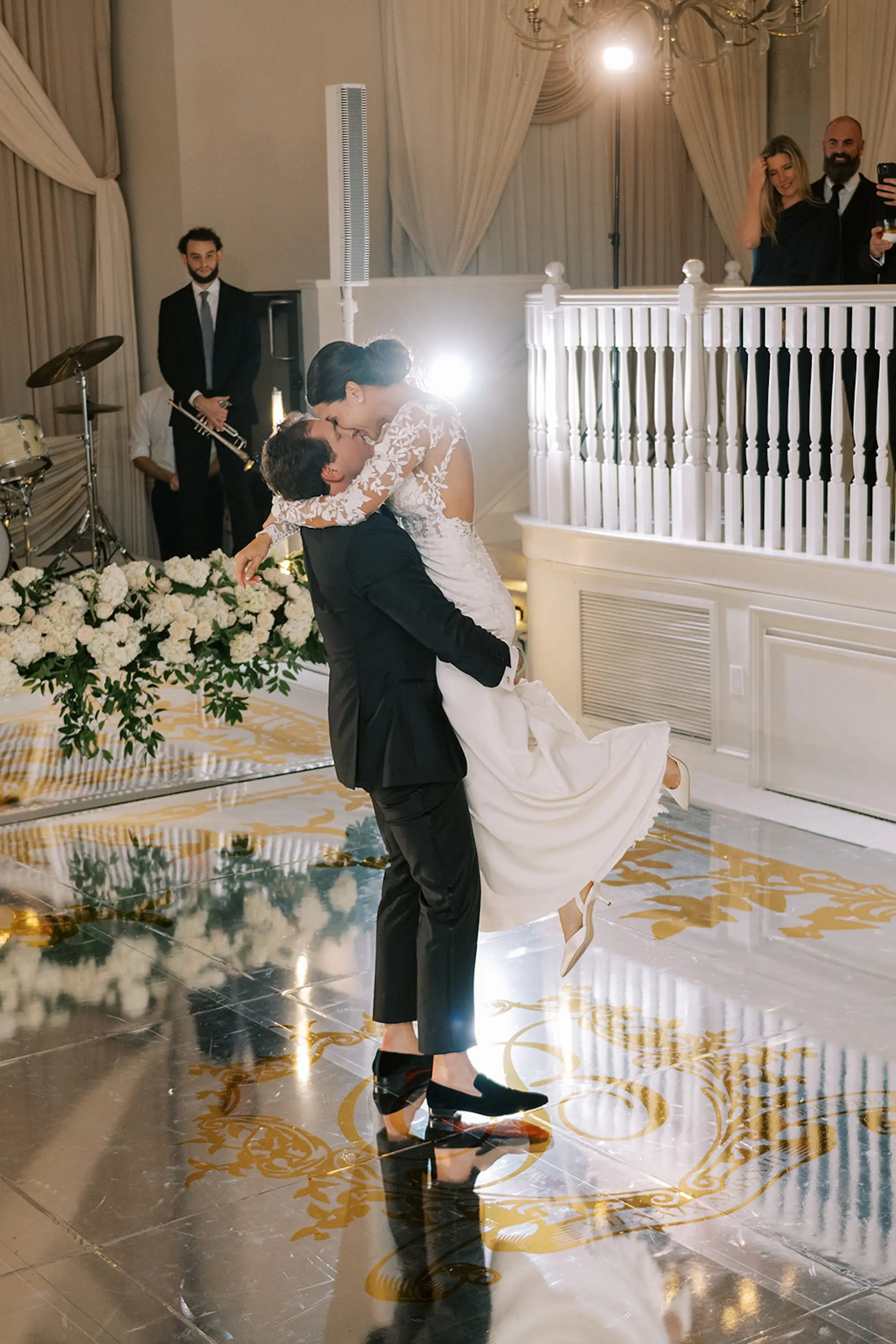 66Luxurious Ivory and Gold Wedding Decor St. Pete Wedding Venue Don CeSar - Luxurious, Ivory and Gold St. Pete Beach Wedding | The Don CeSar Bride and Groom First Dance Wedding Portrait | Tampa Bay DJ Company | St Pete Event Venue The Don CeSar