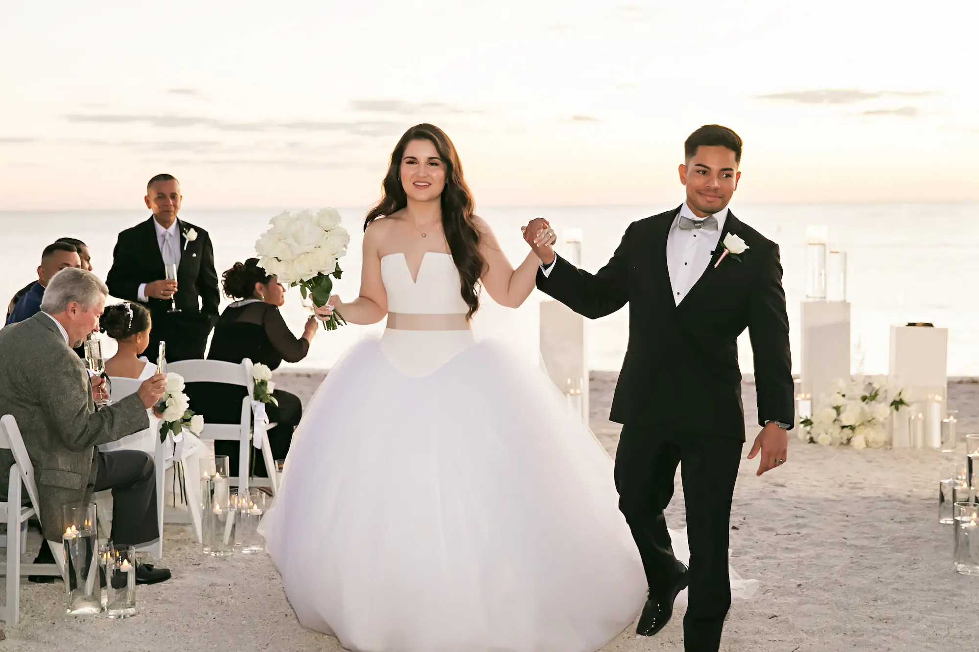 Bride and Groom Just Married Wedding Portrait | Tampa Bay Photographer Limelight Photography