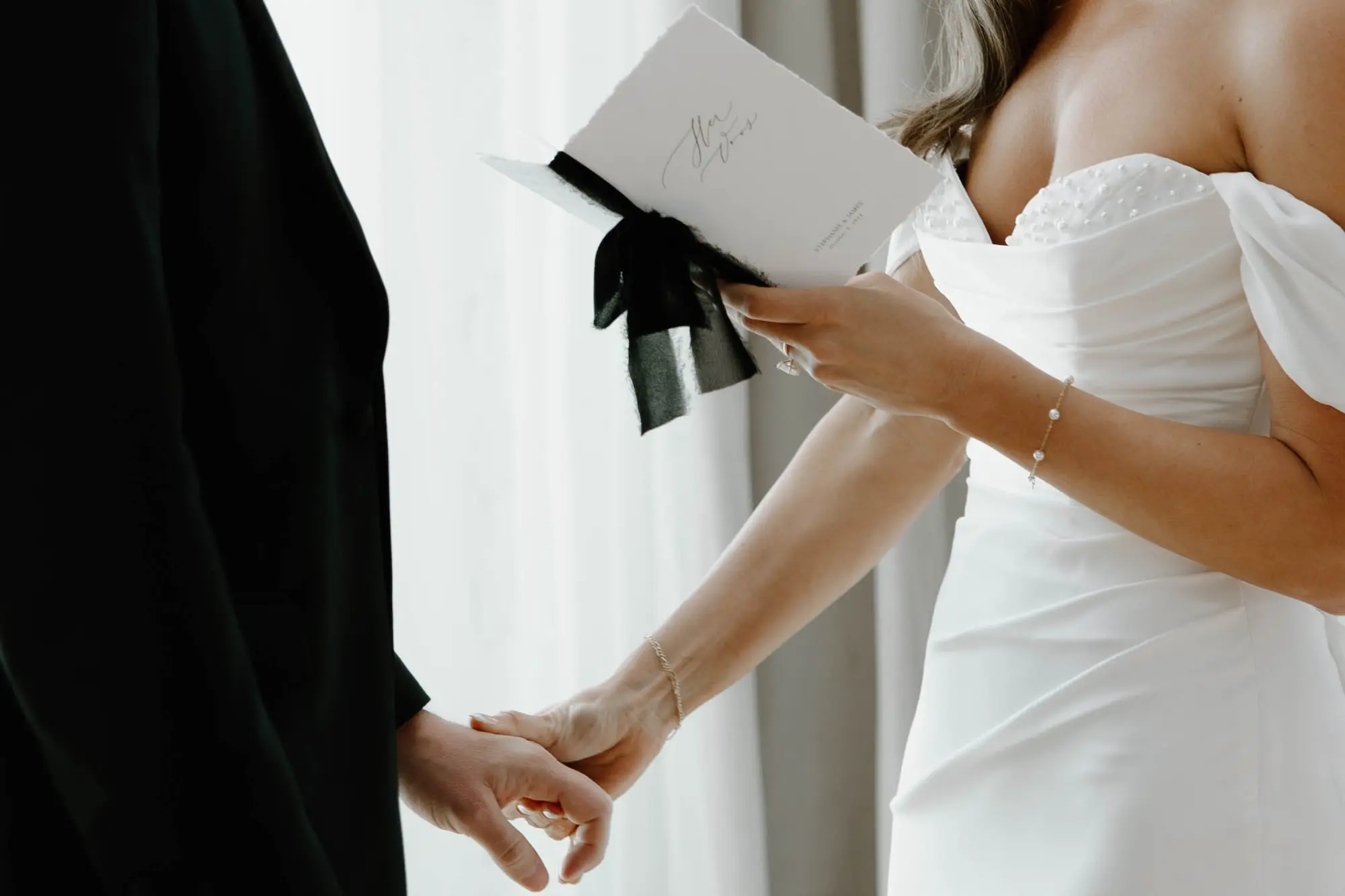 Bride and Groom Private Vows Wedding Portrait