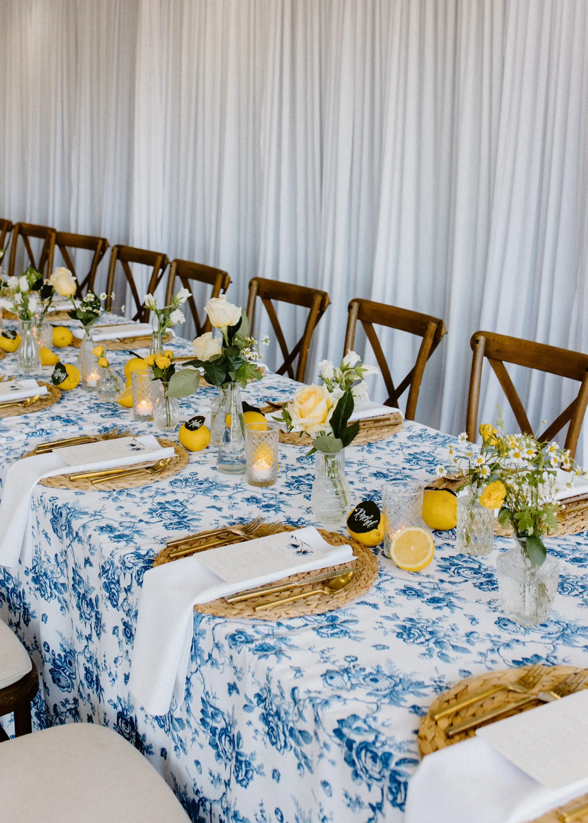 21Blue and Yellow Spring Italian Brunch Inspired Wedding jpg