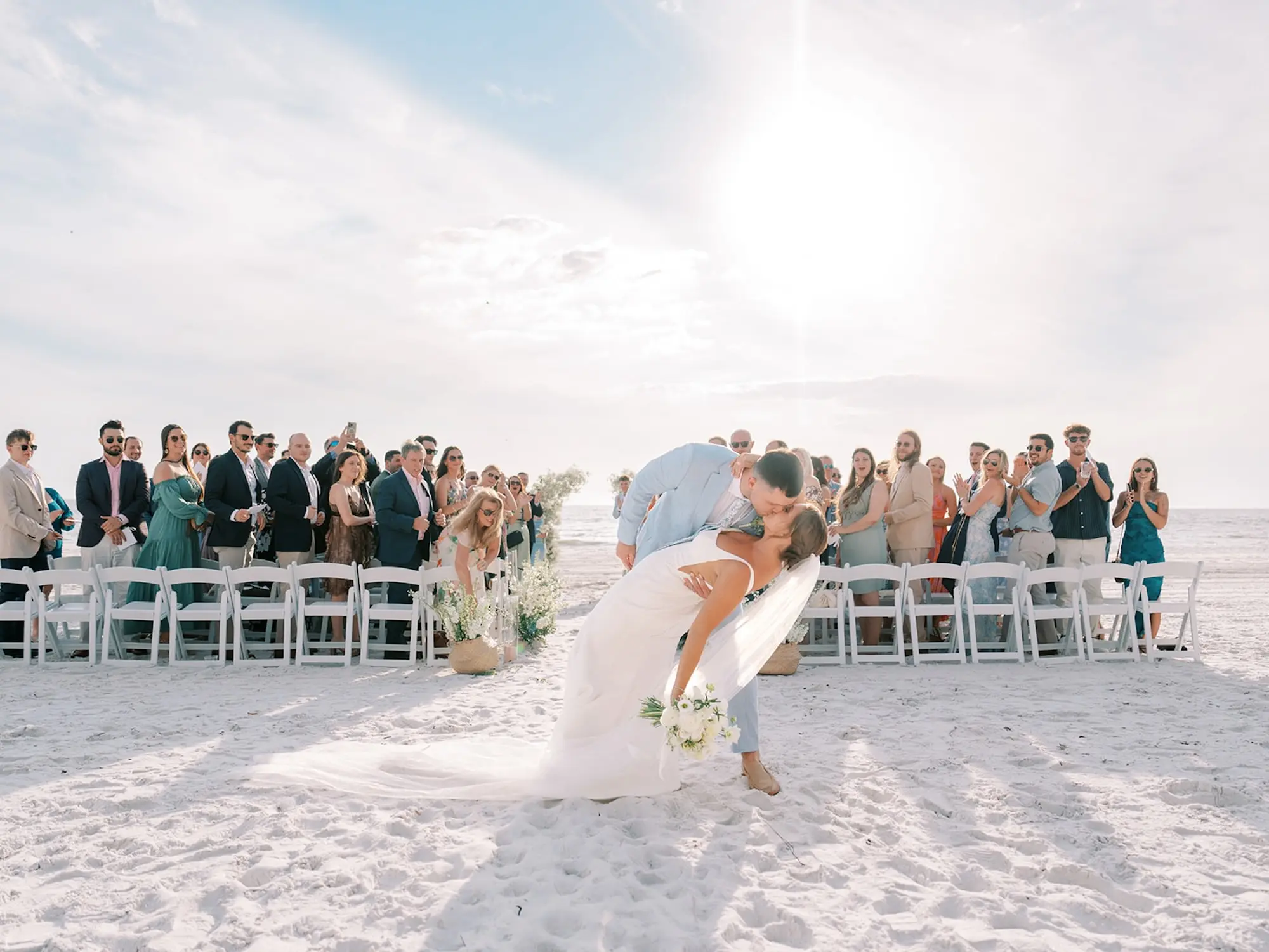 Bride and Groom Just Married Wedding Portrait | Sarasota Photographer Eddy Almaguer Photography