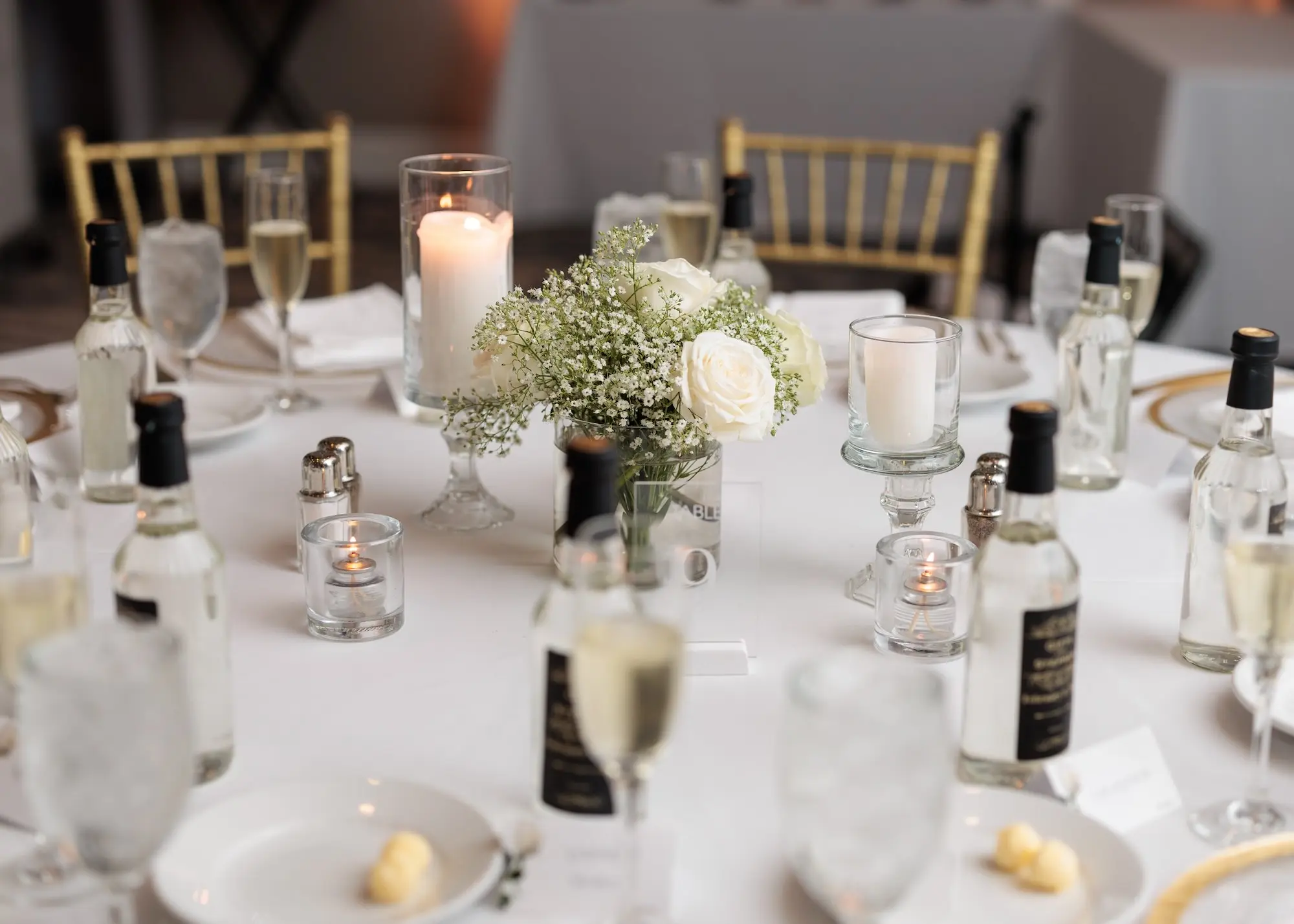 Classic White Wedding Reception Tablescape Ideas | Tampa Bay Event Planner Special Moments Events | Kate Ryan Event Rentals