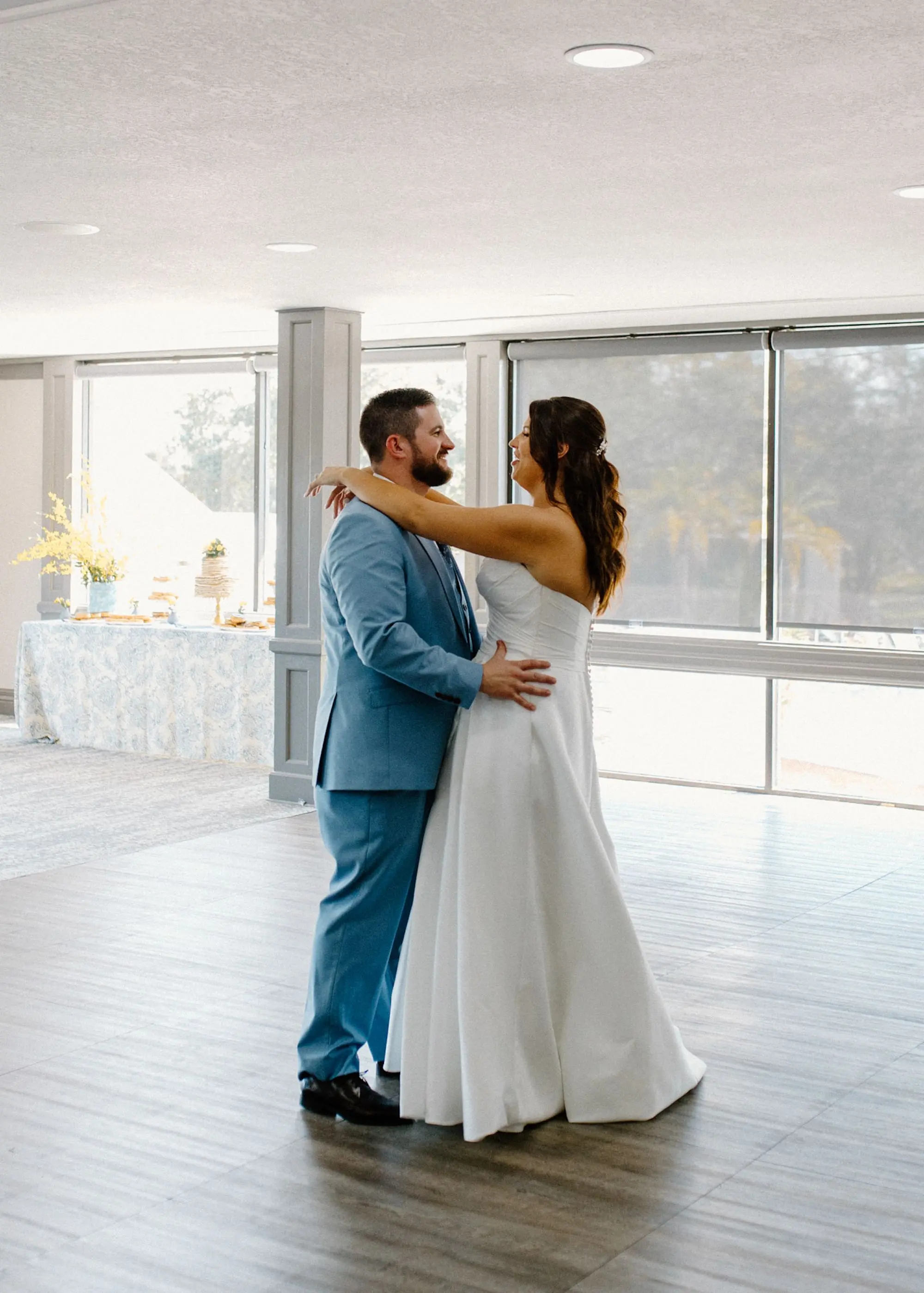 Bride and Groom First Dance Wedding Portrait