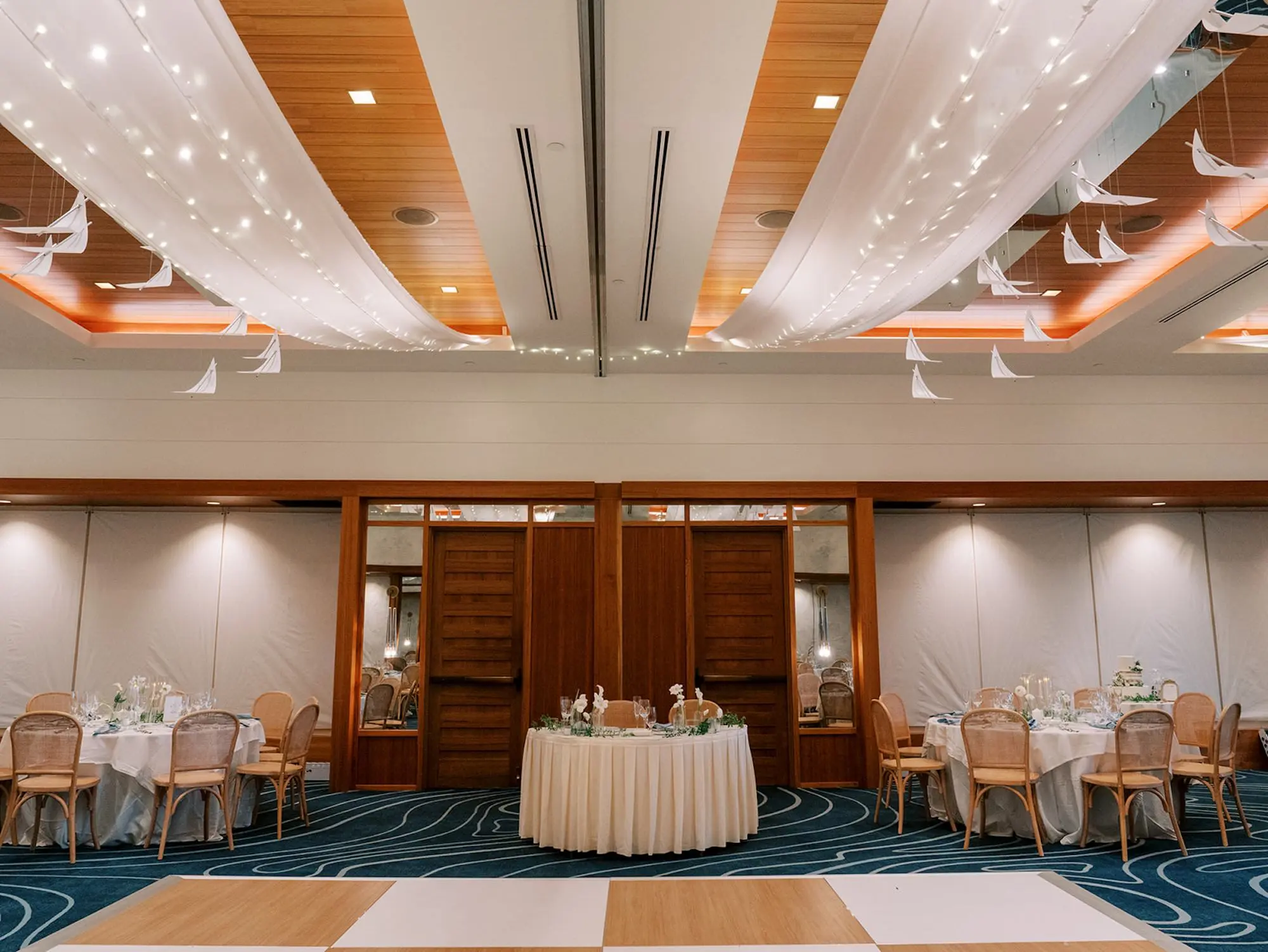 Romantic Blue and Green Beach Wedding Reception Decor Ideas | Sarasota Event Venue The Resort at Longboat Key Club