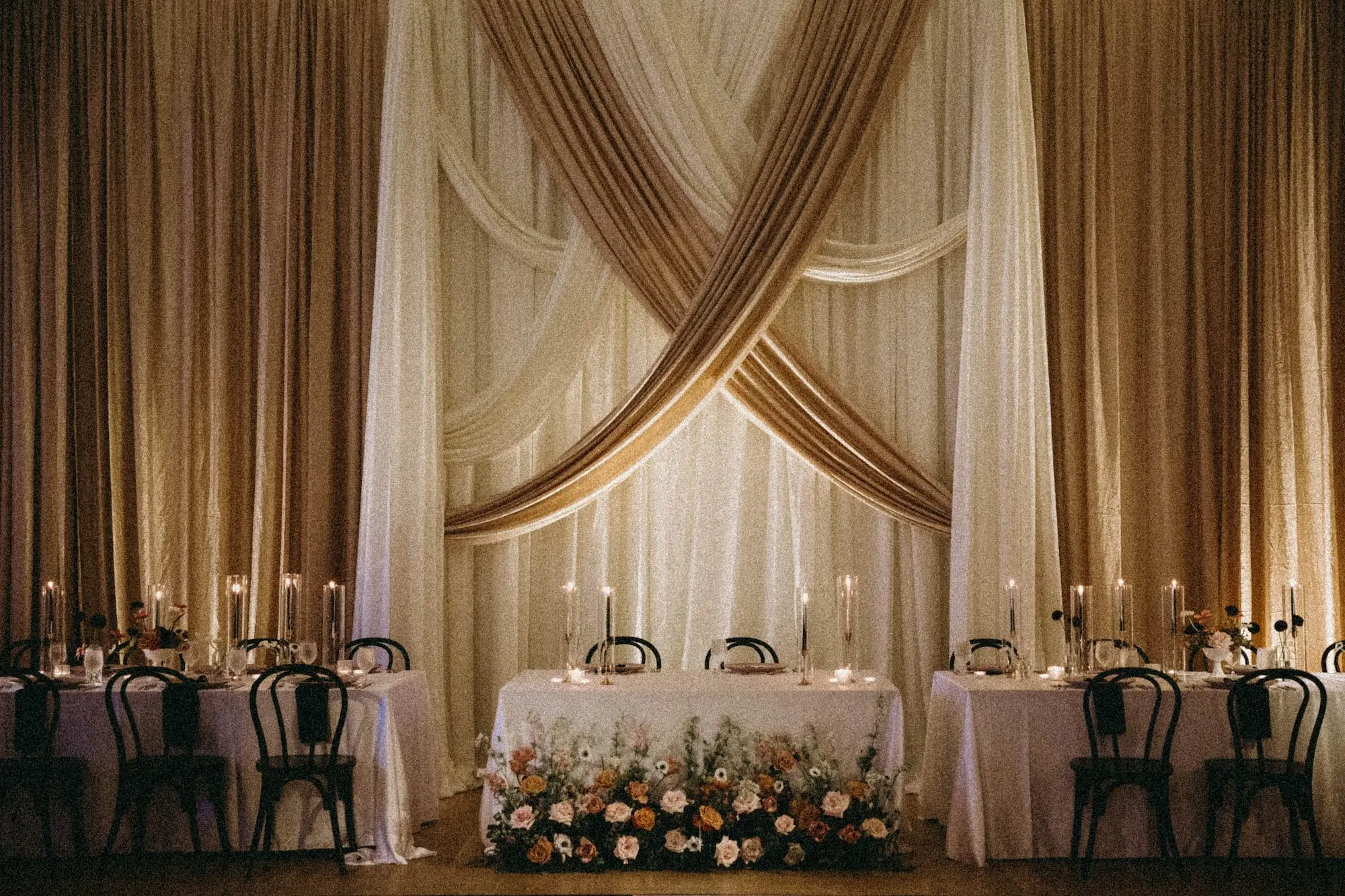 Timeless Modern Black and White Wedding Reception Sweetheart Table Decor Ideas | Ybor Event Venue Hotel Haya