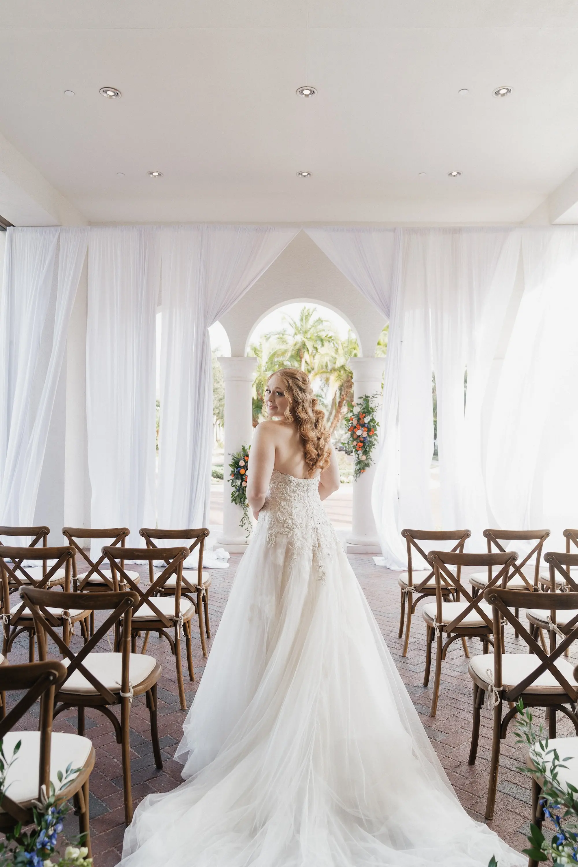 Strapless Lace and Tulle White Ballgown Arden Bridal Wedding Dress Ideas