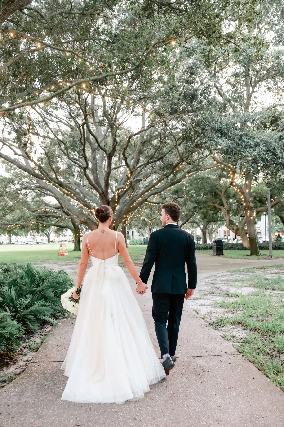 19Elegant Green White and Gold Ballroom Wedding - Tropical Green and White Downtown St. Pete Wedding | The Birchwood Bride and Groom Wedding Portrait | Tampa Bay Photographer Lifelong Photography Studio