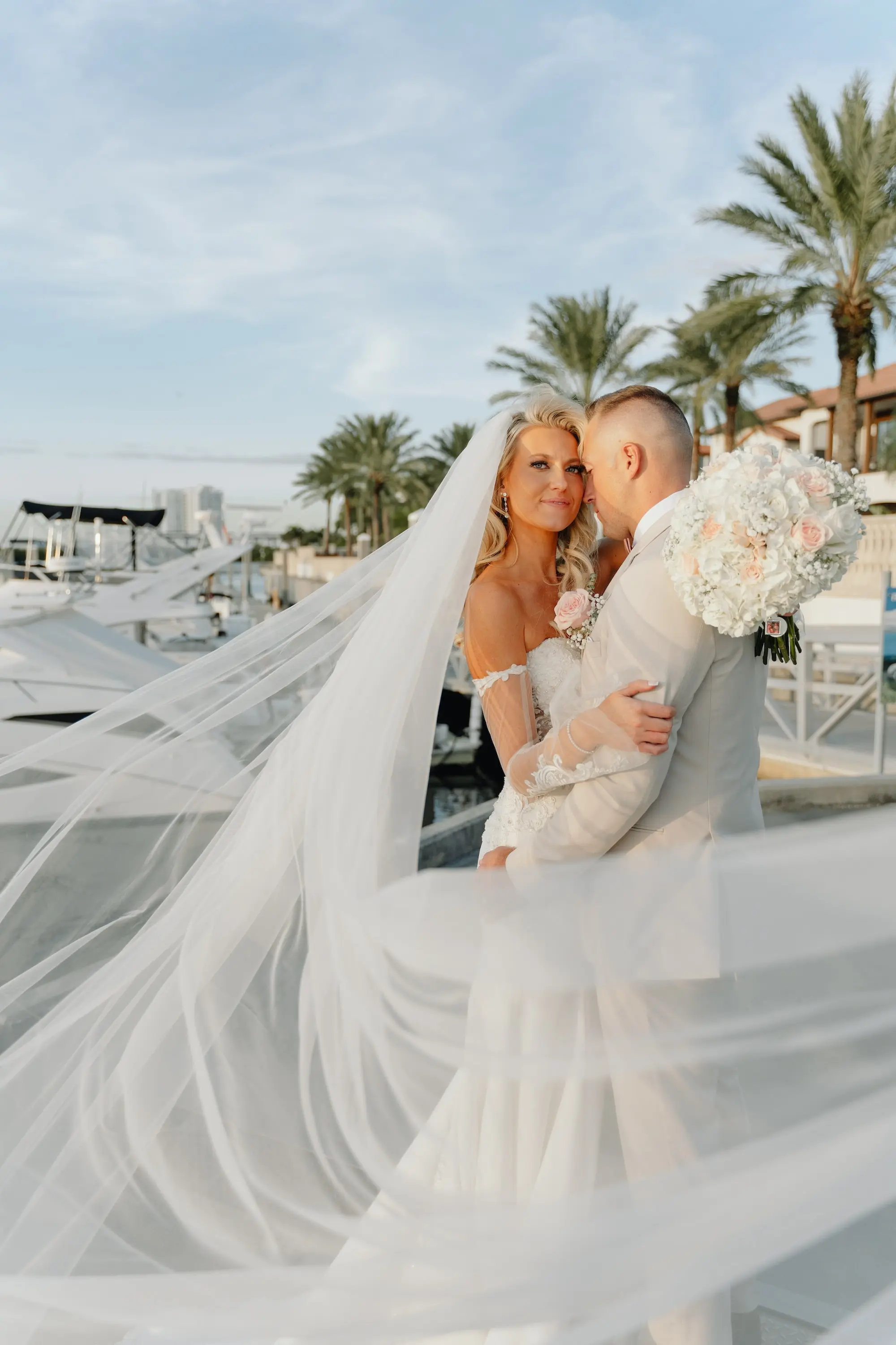 Romantic, Rose Gold Tampa Wedding | Westshore Yacht Club