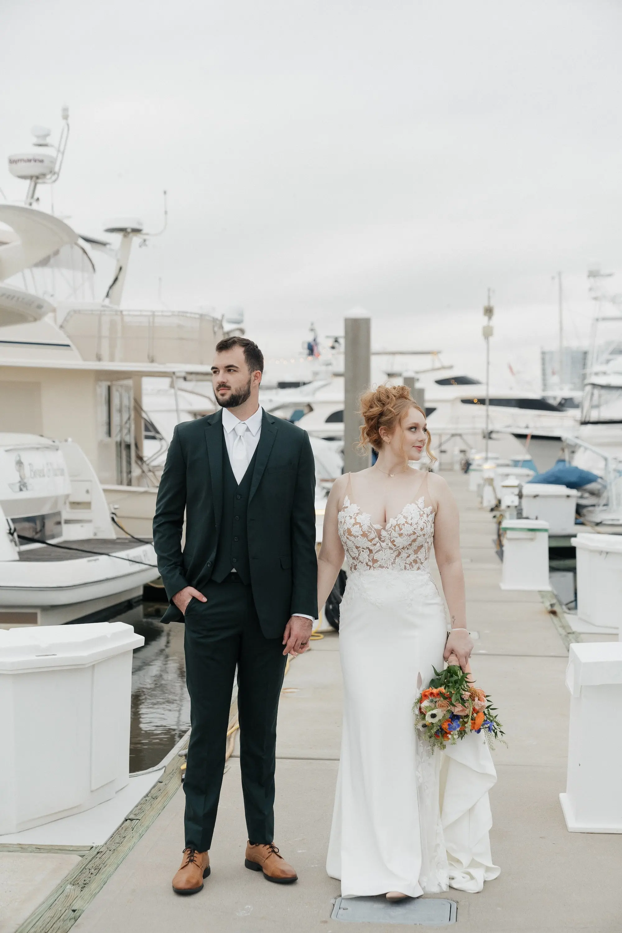 Bride and Groom Wedding Portrait