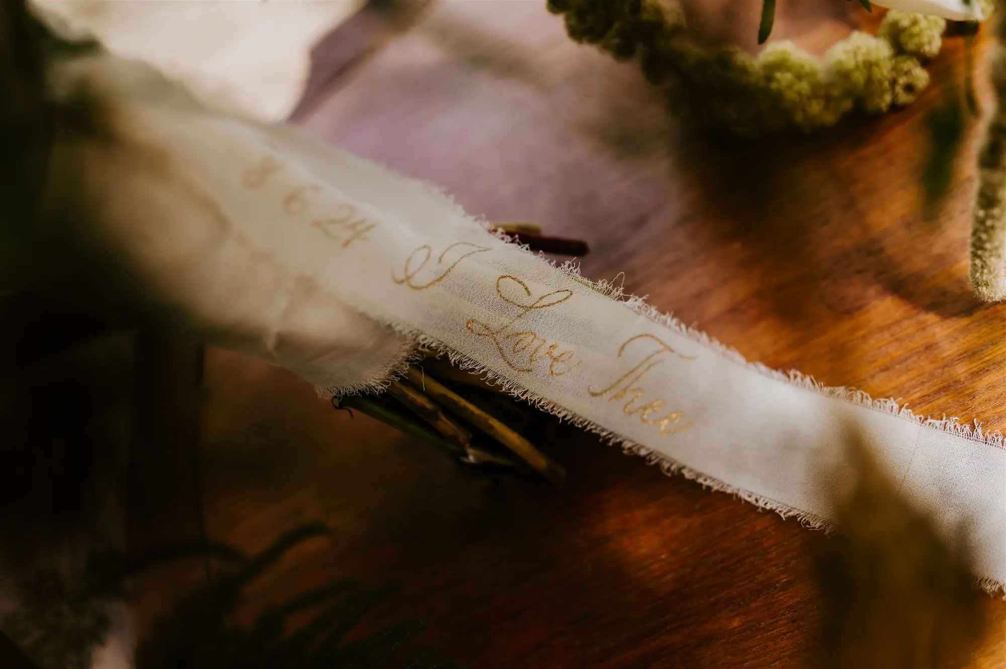 Bridal Wedding Bouquet Personalized Ribbon Inspiration