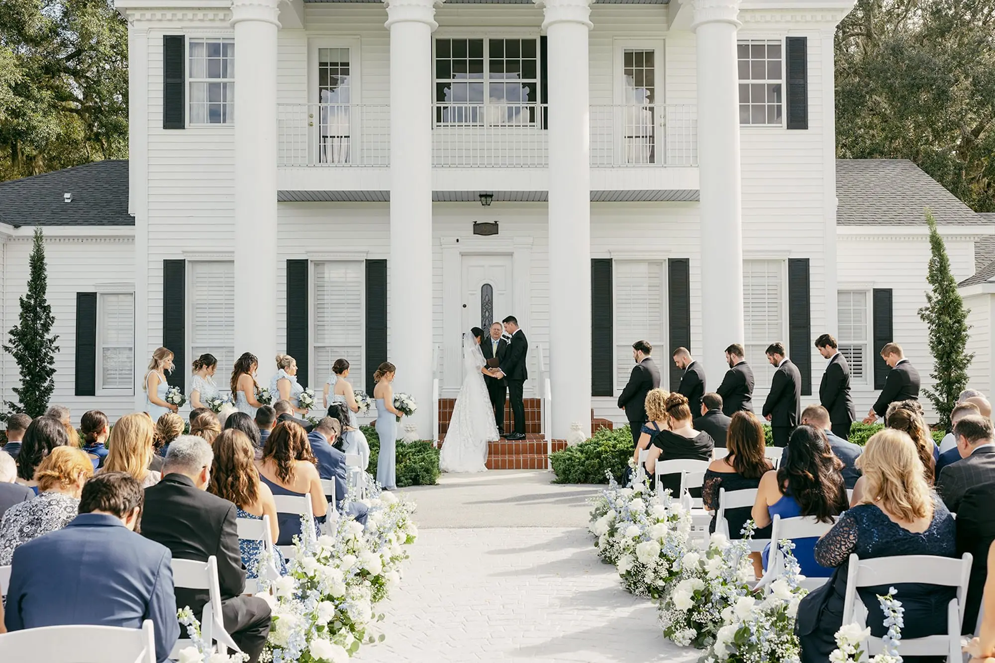 Elegant White and Green Brooksville Wedding | Legacy Lane Weddings