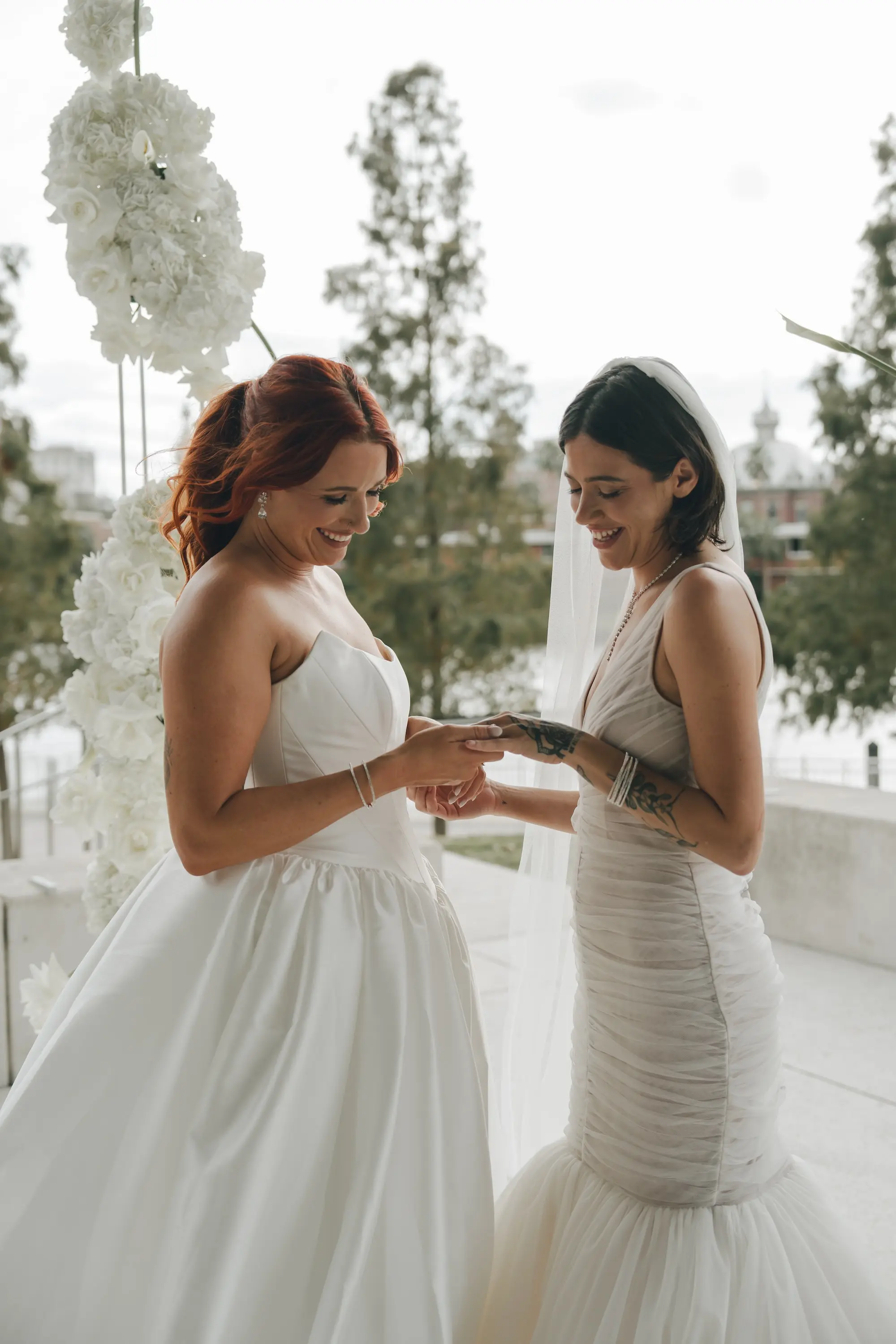 Bride and Bride Private Vow Reading Wedding Portrait | Tampa Bay Photographer Amber Yonker Photography