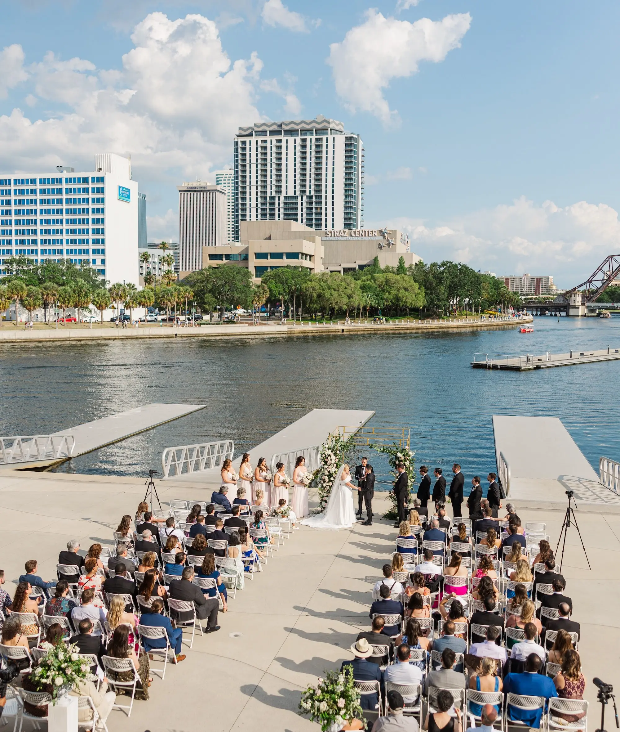 26Classic Pink and White Wedding Ideas Tampa River Center jpg