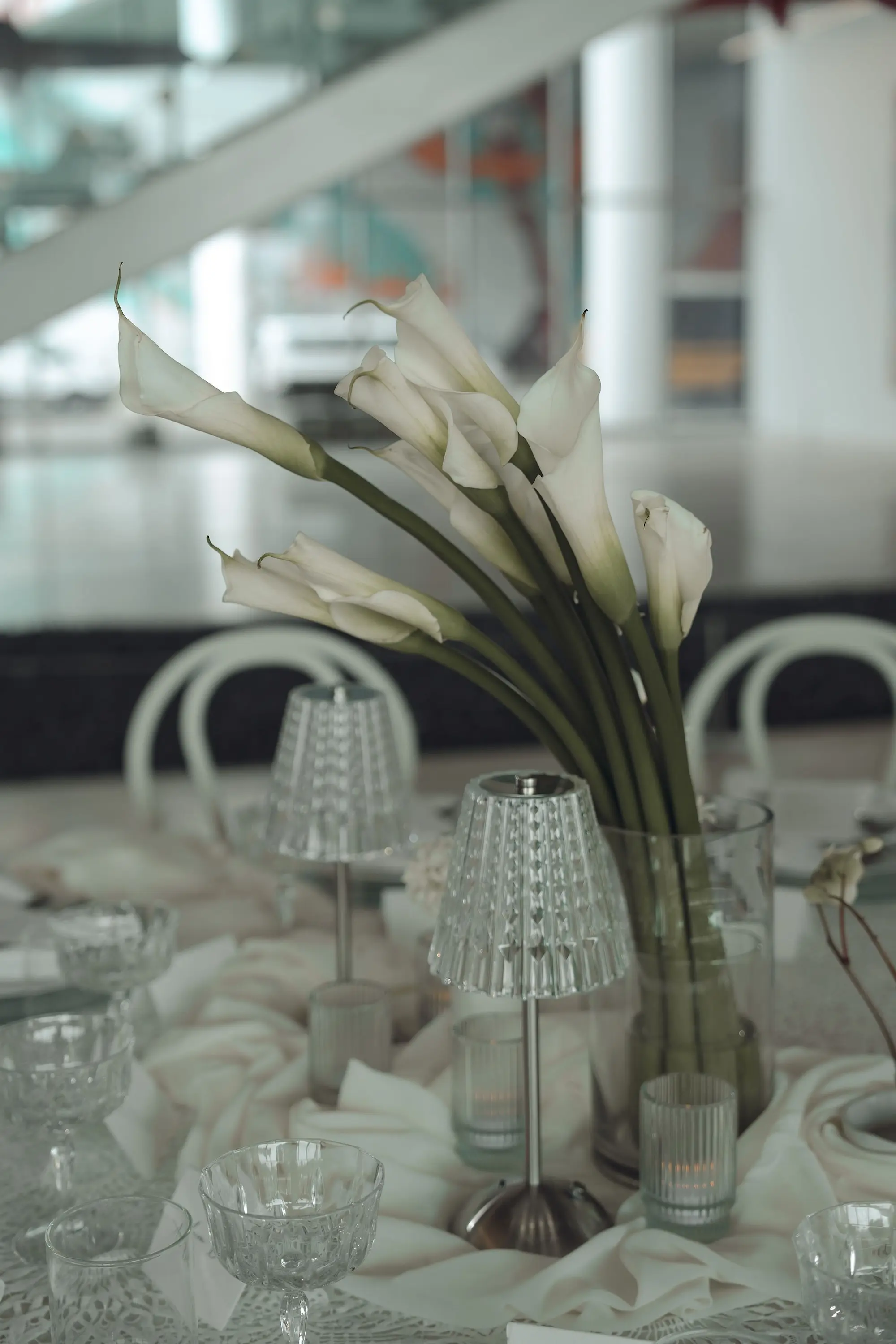 37Modern White Same Sex Lesbian Wedding Inspiration jpg - “Best Of” 2025: Wedding Receptions Part 2 Modern White Wedding Reception Centerpiece Decor Ideas