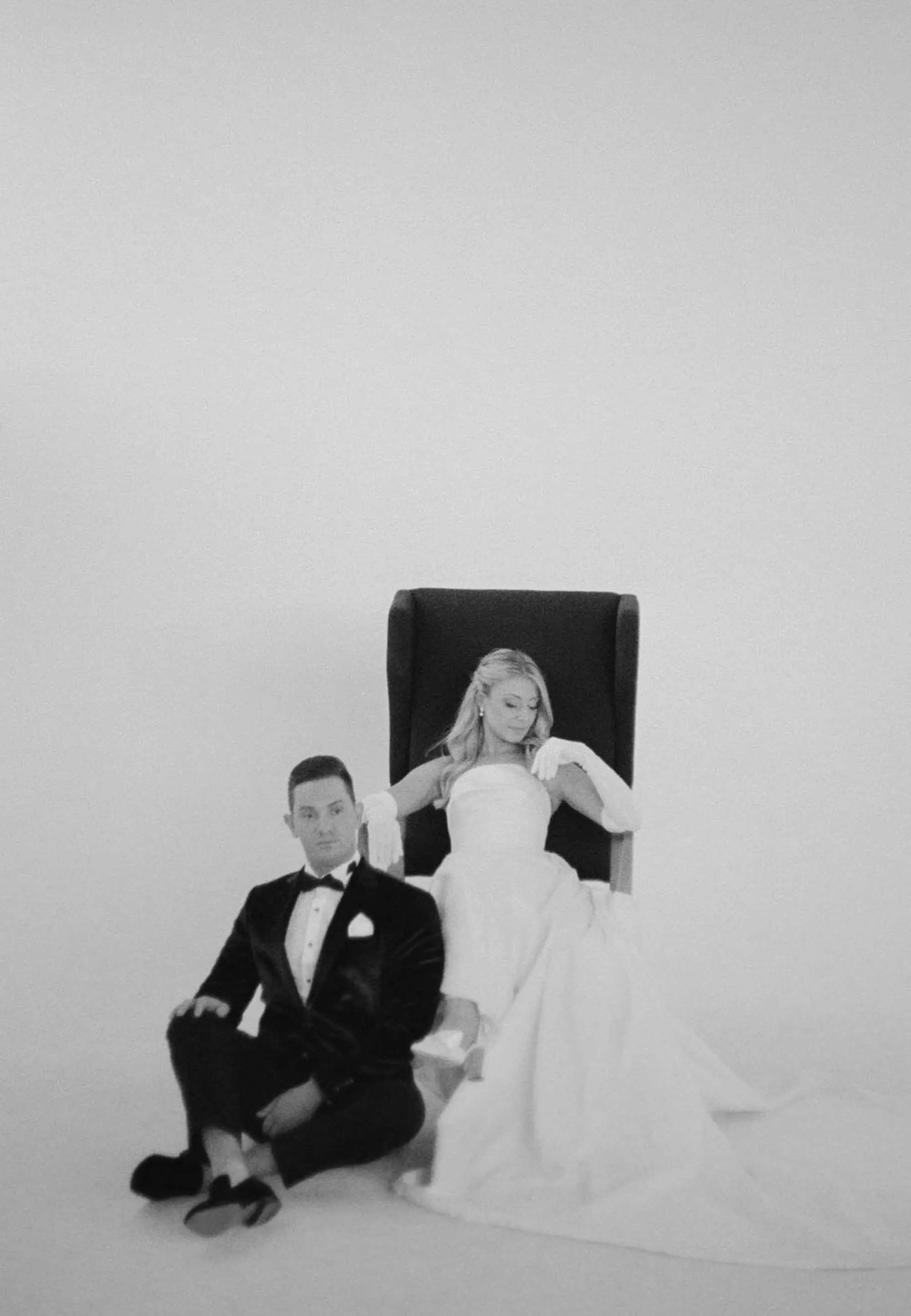 Bride and Groom Just Married Wedding Portrait | Tampa Bay Photographer Evoke Photo and Film | Event Venue Hyde House Public Studio