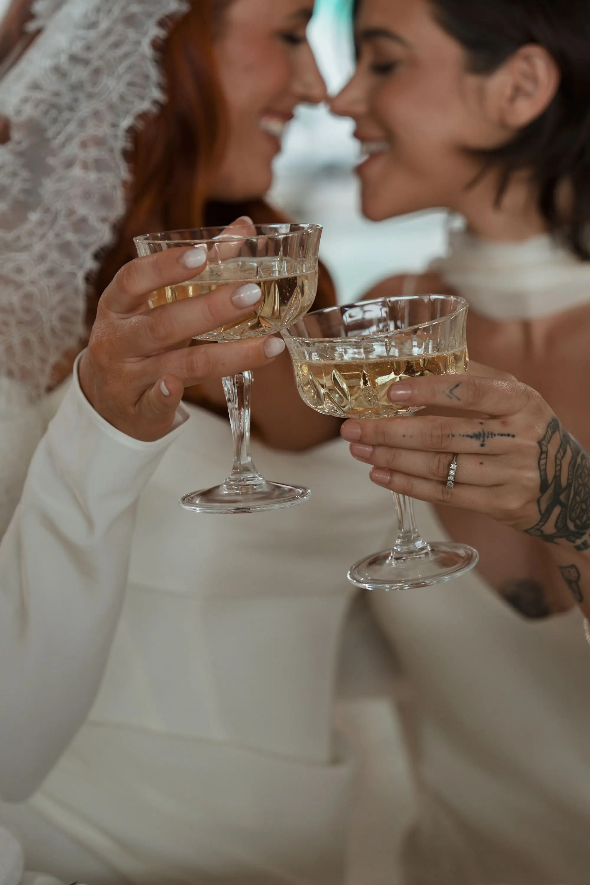 Bride and Bride Wedding Reception Champagne Celebration Inspiration | LGBTQ Friendly Tampa Bay Photographer Amber Yonker Photography