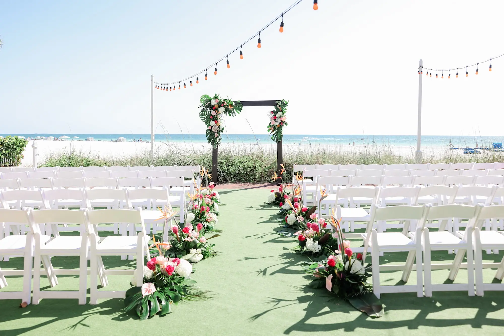 16Tropical Pink Barbie Inspired St Pete Wedding Tradewinds Island Resort jpg