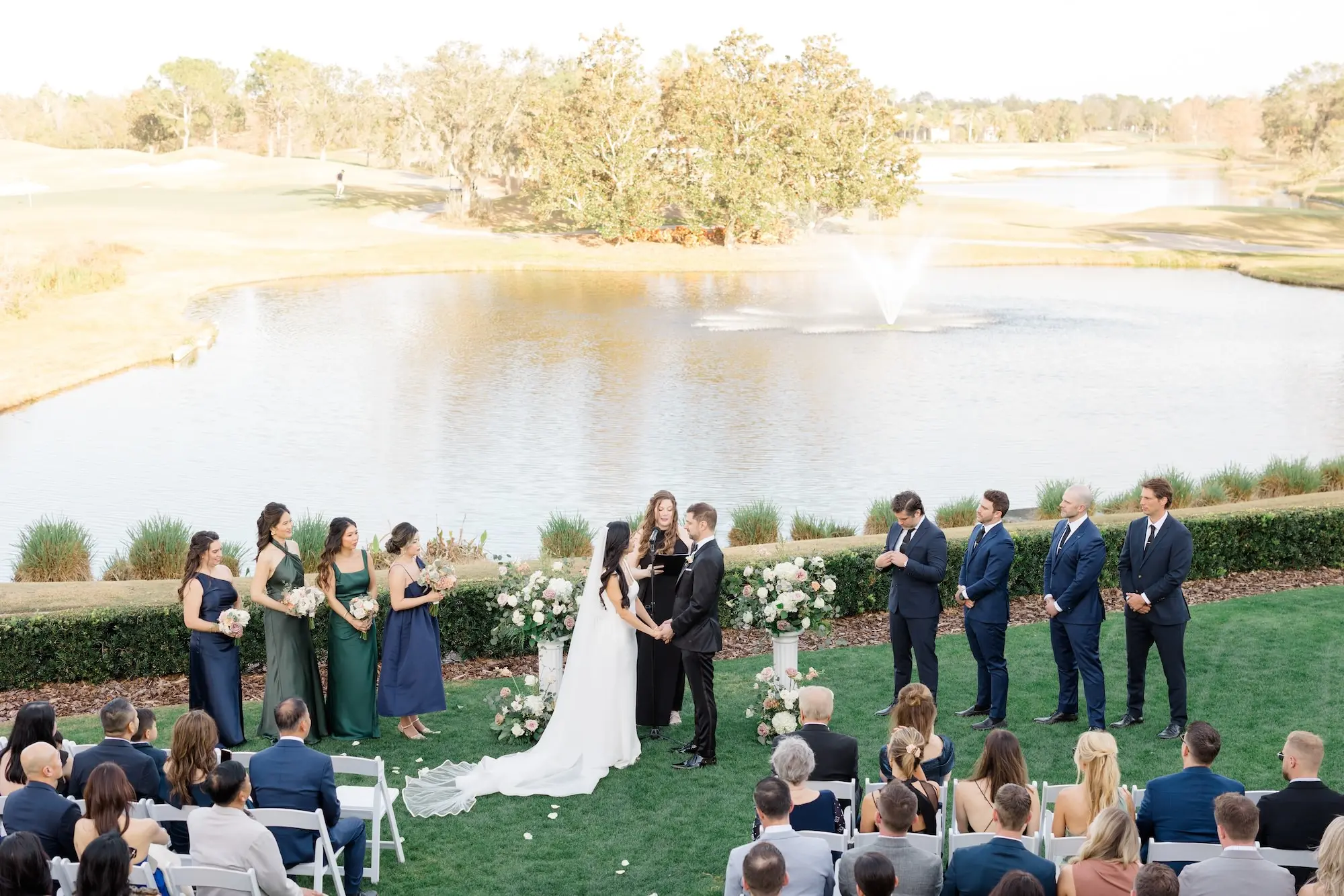 Timeless Gold and Green Sarasota Wedding | Lakewood Ranch Golf & Country Club