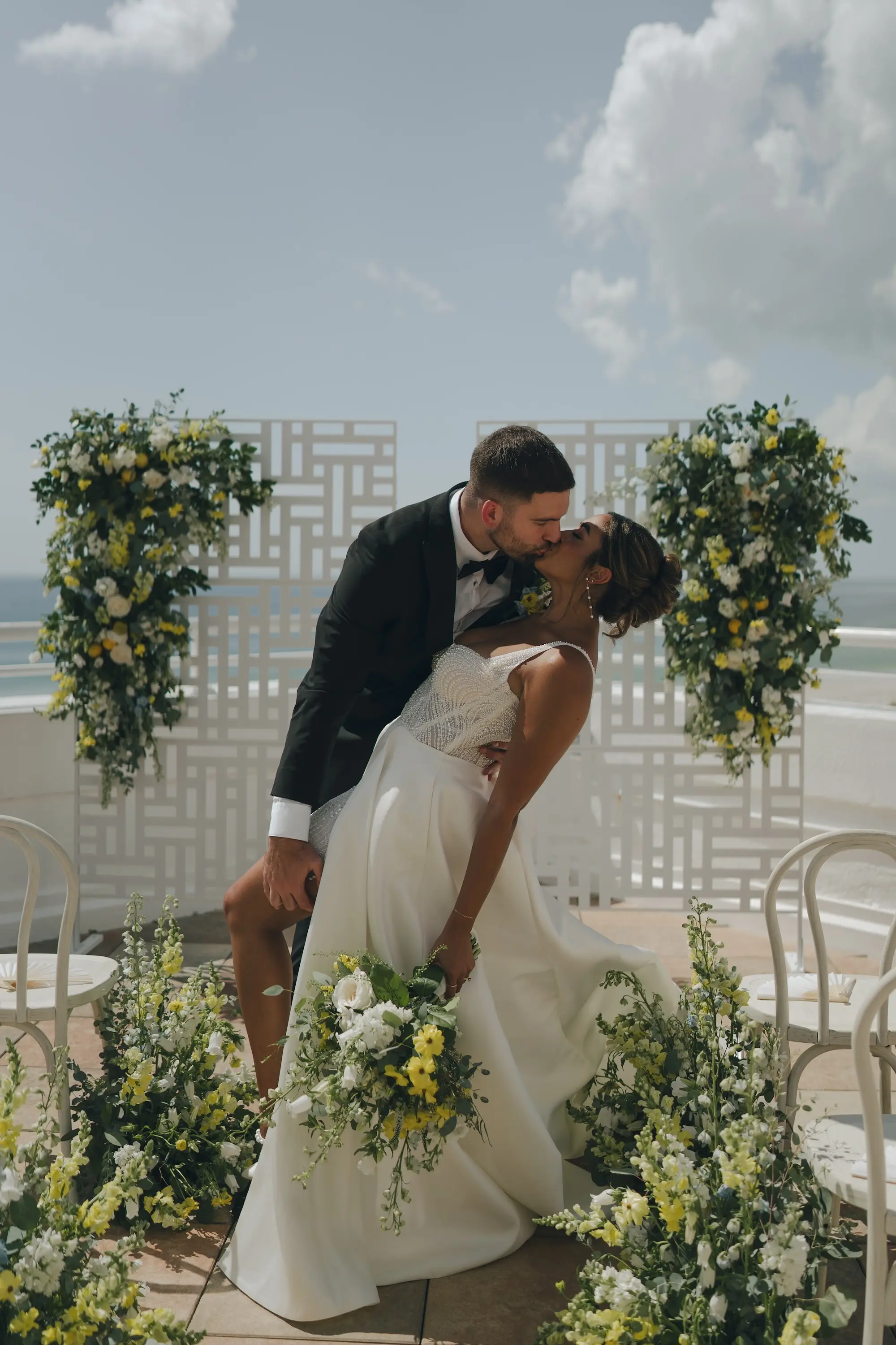 26Italian Inspired Blue and Yellow Florida Beach Wedding The Don Cesar jpg