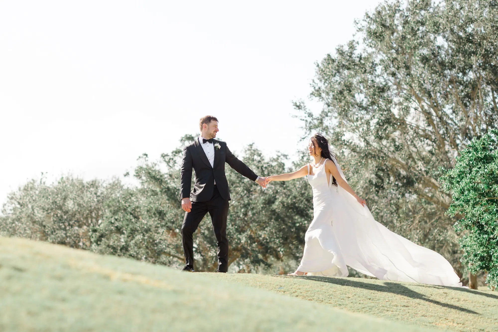 35Romantic Pastel and Navy Sarasota Wedding Inspiration jpg - Timeless Gold and Green Sarasota Wedding | Lakewood Ranch Golf & Country Club Bride and Groom Golf Course Wedding Portrait | Timeless Carolyn Zinn Flowing White Wedding Gown With Train Inspiration | Lakefront Country Club Estate Wedding Ceremony Venue Ideas | Susan Elizabeth Weddings Tampa Wedding Photographer | Sarasota Wedding Venue Lakewood Ranch Golf and Country Club