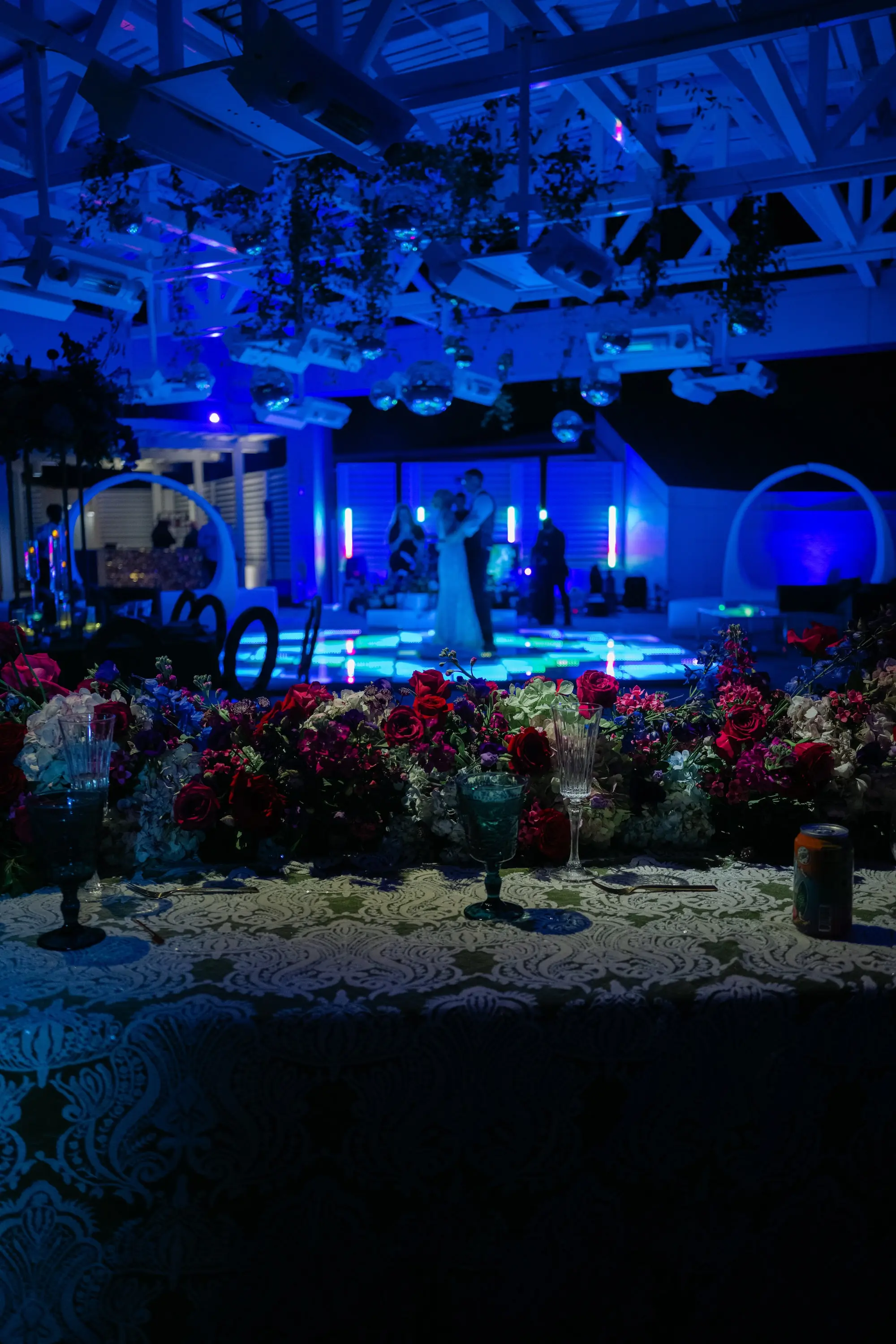 Bride and Groom Private Last Dance Wedding Portrait | Tampa Bay Event Venue Florida Aquarium | Planner Blue Skies Weddings and Events | Tampa Bay DJ Co