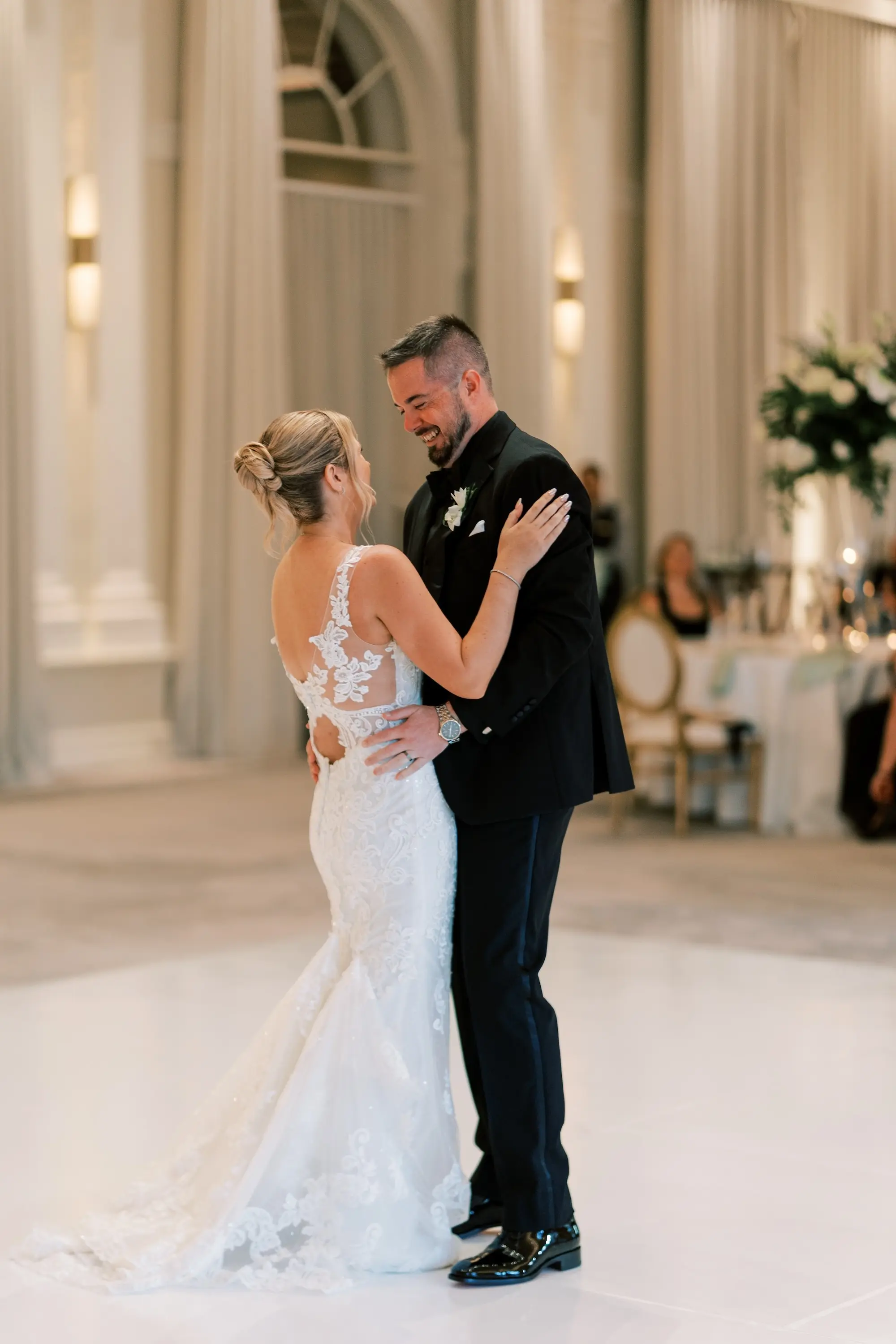Bride and Groom First Dance Wedding Portrait | Tampa Bay DJ Company