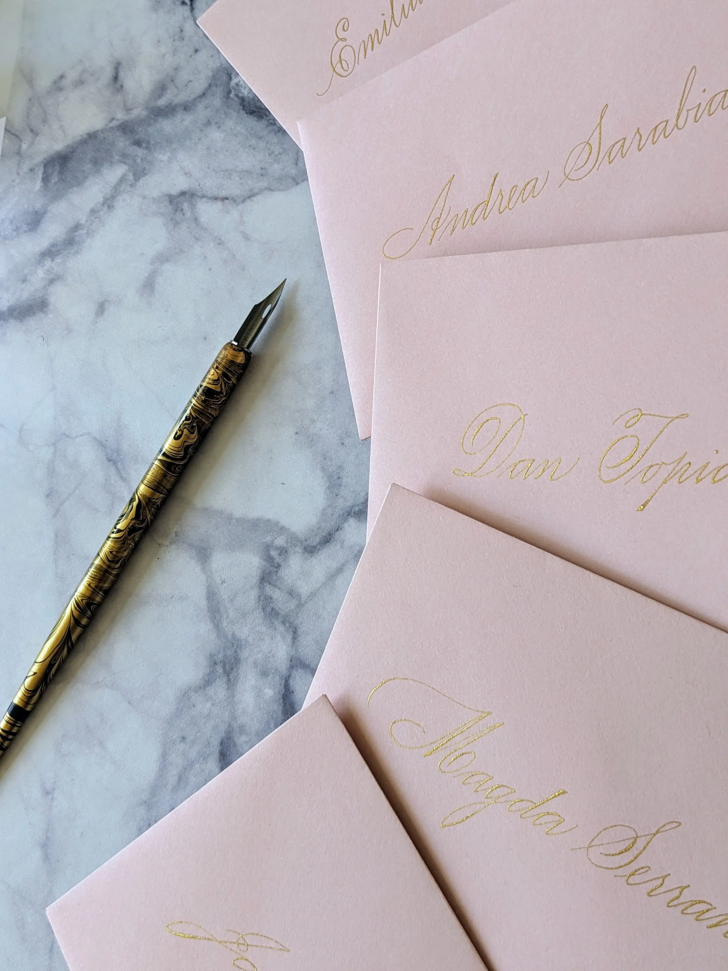 Inky Fingers Calligraphy