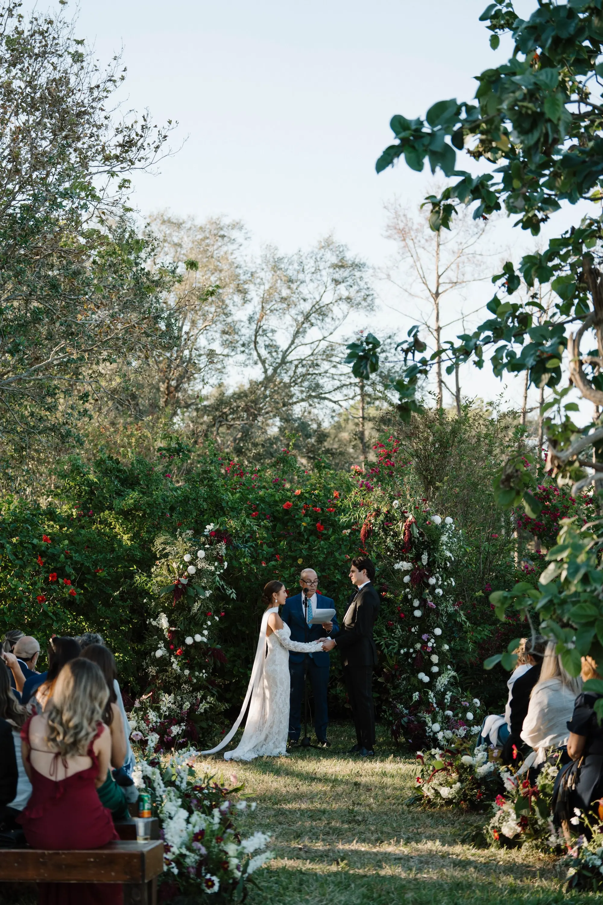 Elegant Green and White Outdoor Garden Party Wedding Ceremony Decor Ideas | Tampa Event Venue Davis Island Garden Club | Planner The Olive Tree Weddings
