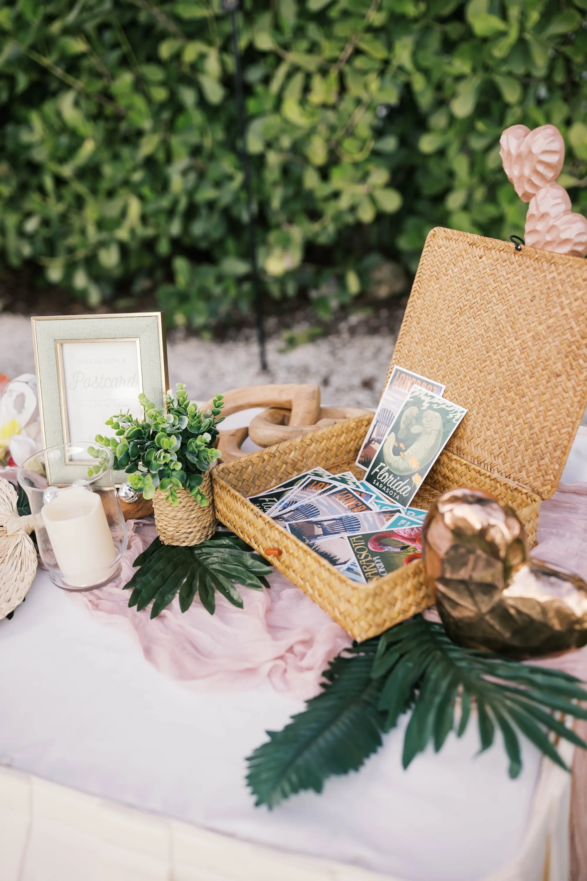 Tropical Wedding Postcard Ideas