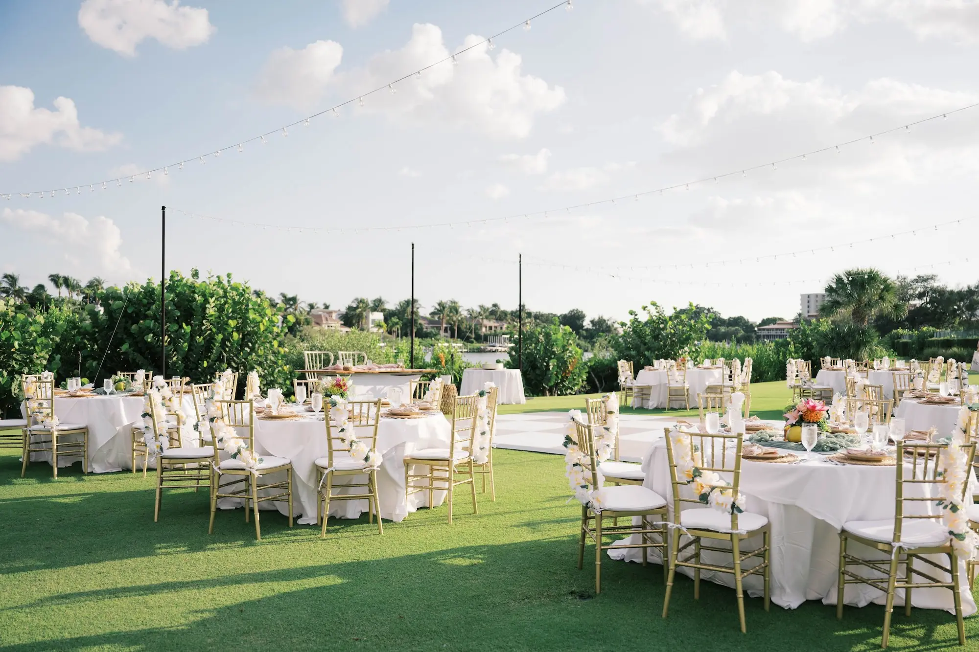 Whimsical Pink and Green Tropical Garden Wedding Reception Decor Inspiration | Sarasota Event Venue Resort at Longboat Key Club