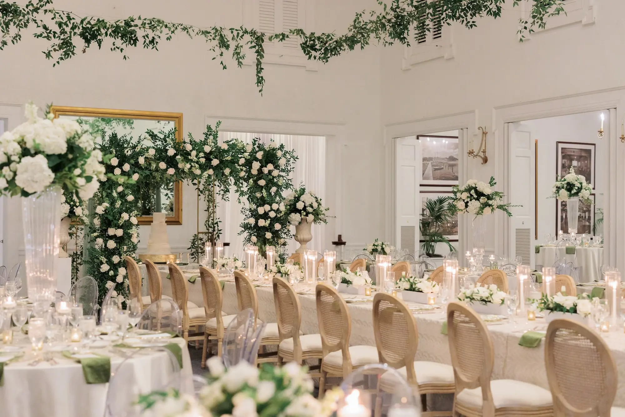Timeless Green, White and Gold Wedding | Tampa Yacht and Country Club