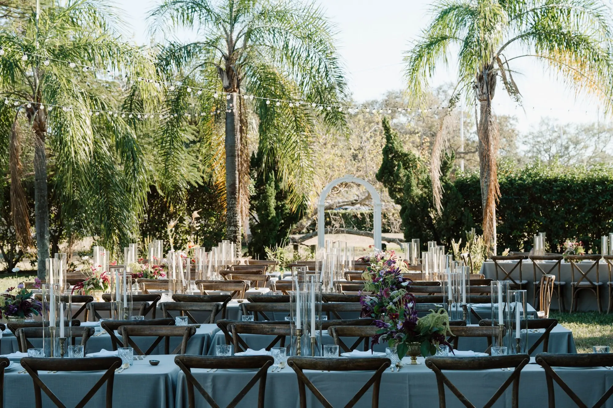 38Elegant Green and White Outdoor Garden Party Wedding Inspiration Tampa Venue Davis Island Garden Club