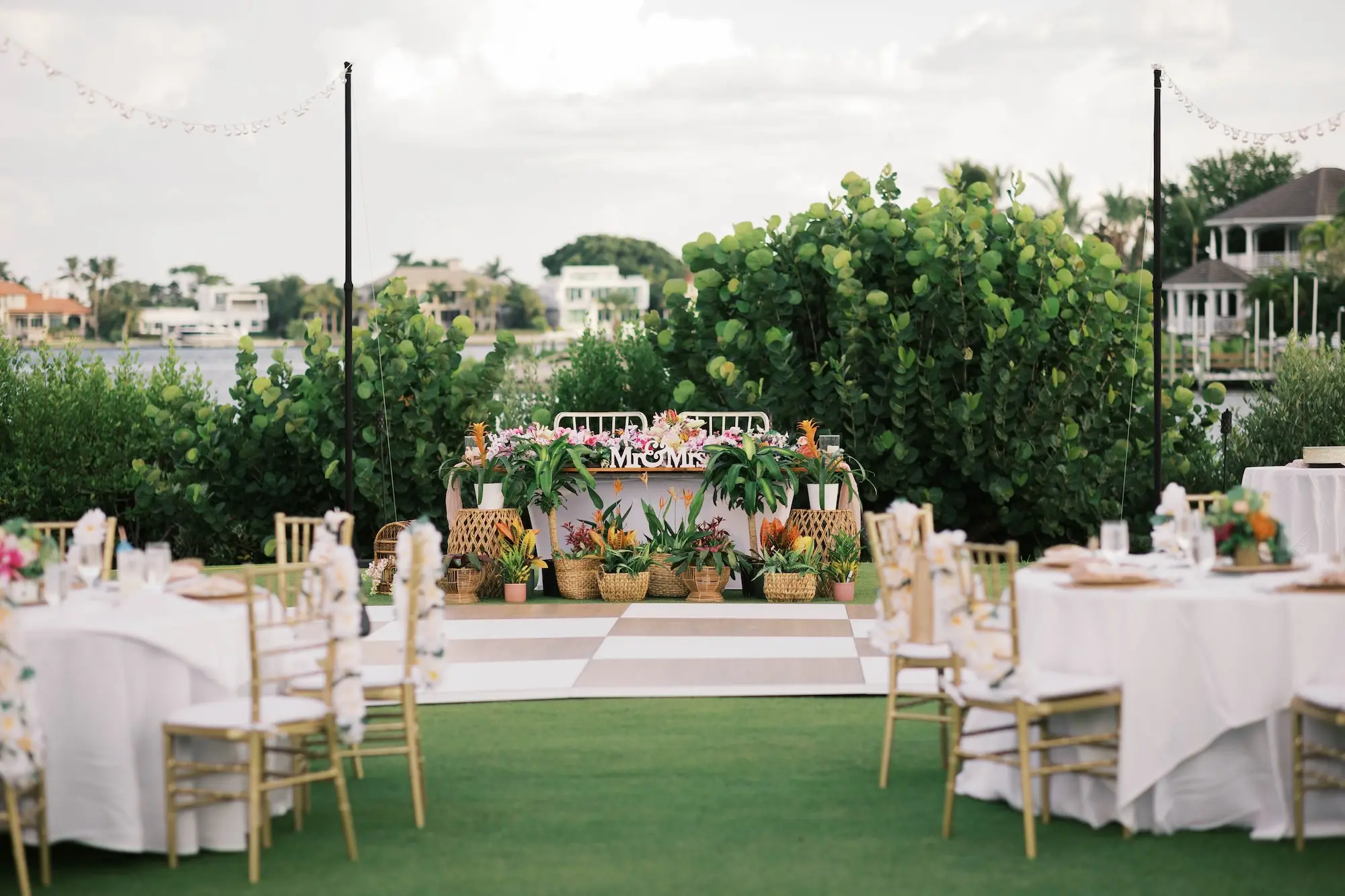 Tropical Pastel Sarasota Wedding | The Resort at Longboat Key Club