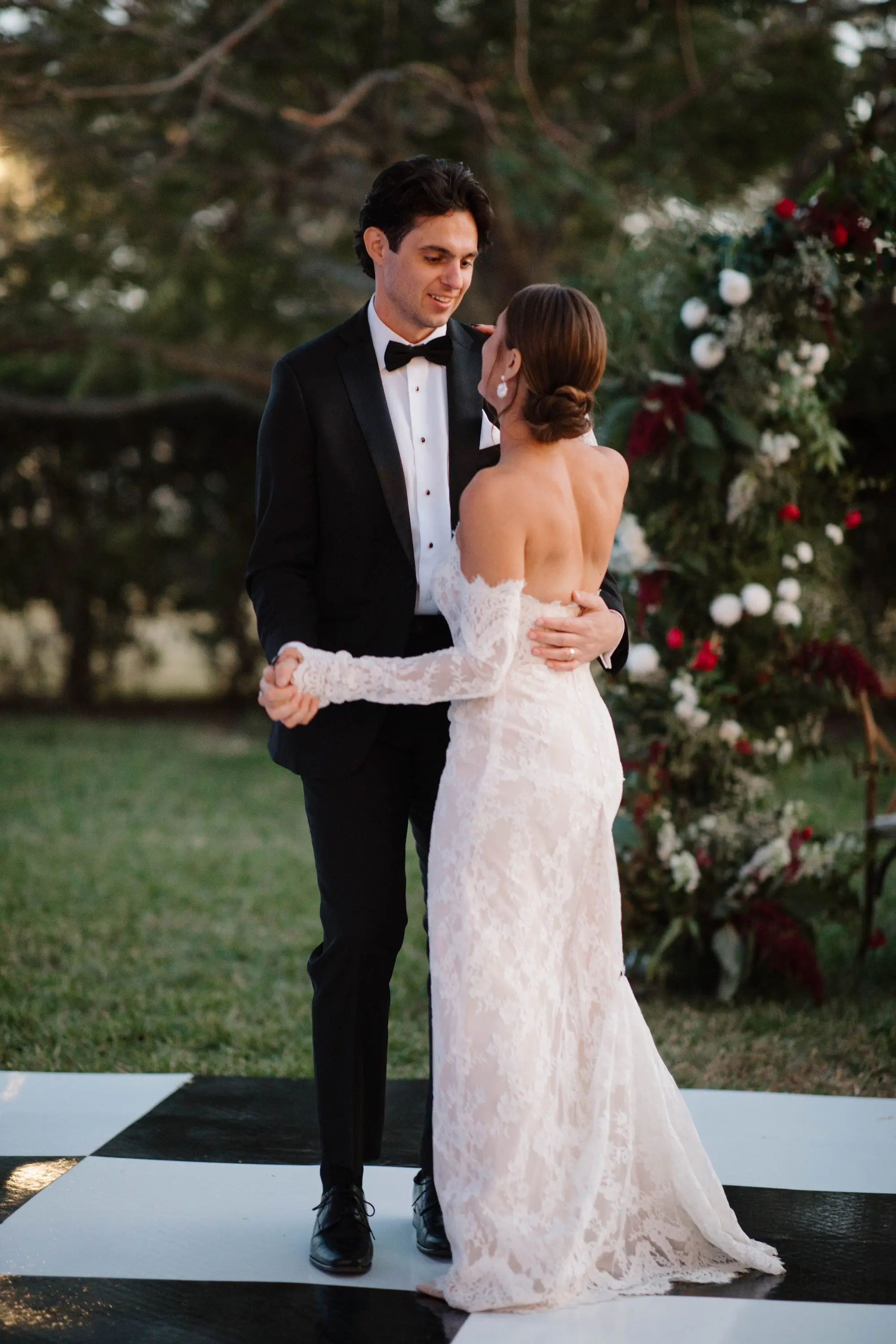 Bride and Groom First Dance Wedding Portrait