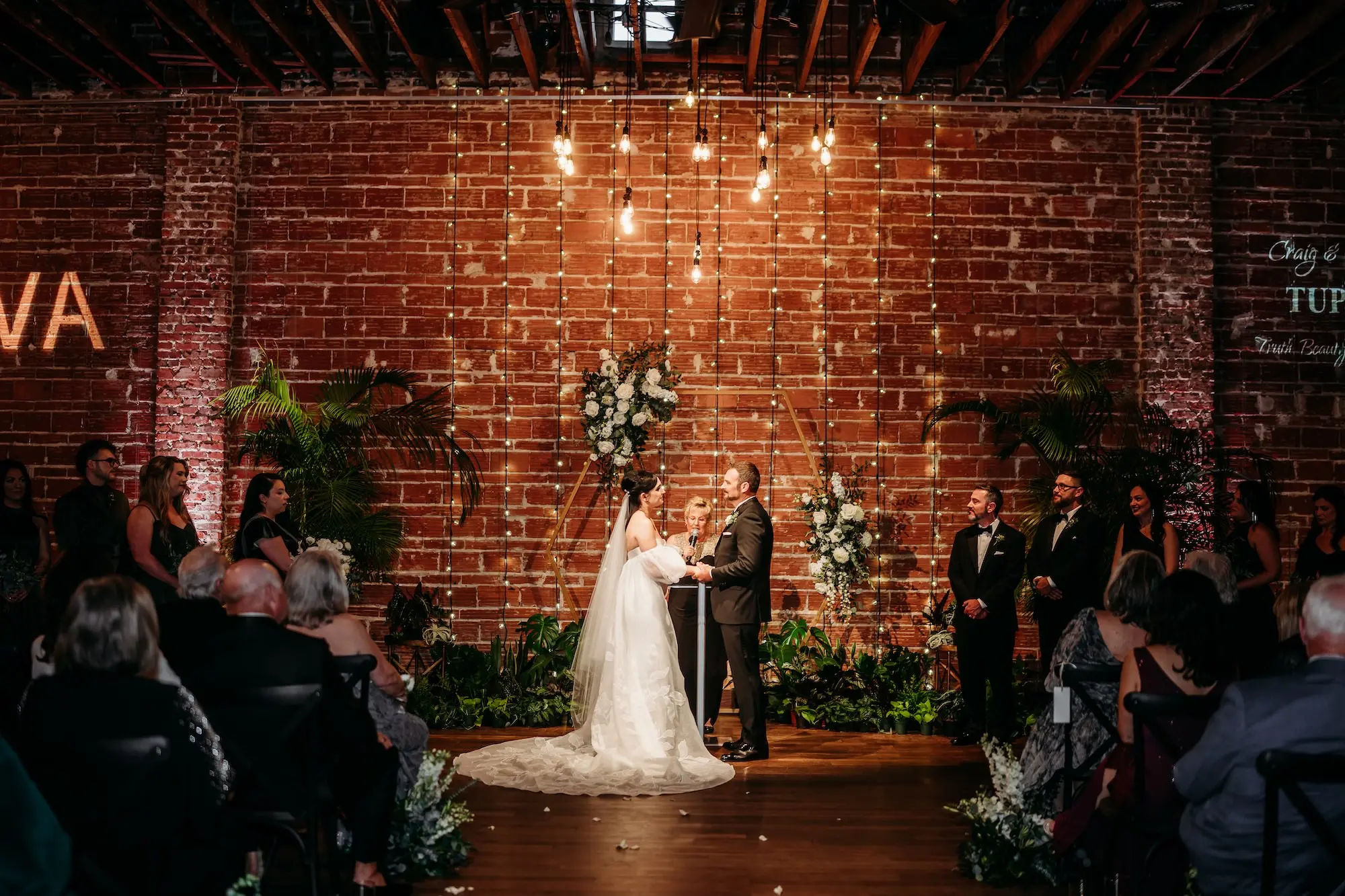 Moody Black, Green, and Gold Downtown St. Pete Wedding | NOVA 535