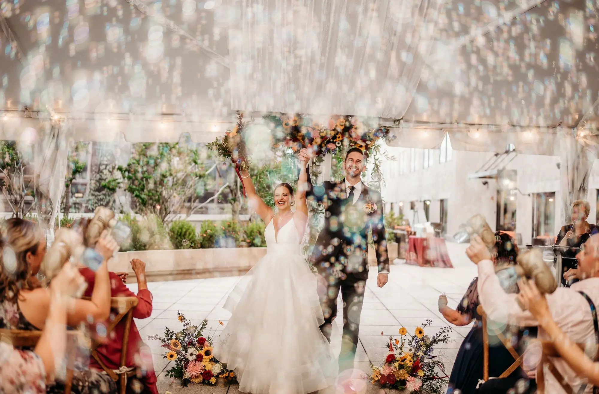 Bride and Groom Just Married Wedding Portrait | Tampa Bay Photographer Sabrina Autumn Photography | Event Venue The Epicurean